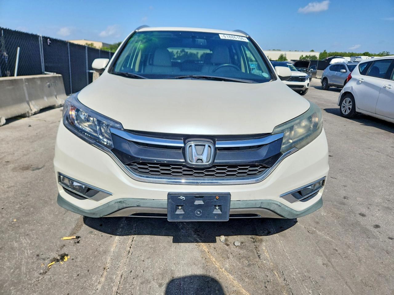 2015 Honda Cr-v Exl White vin: 5J6RM4H71FL057684