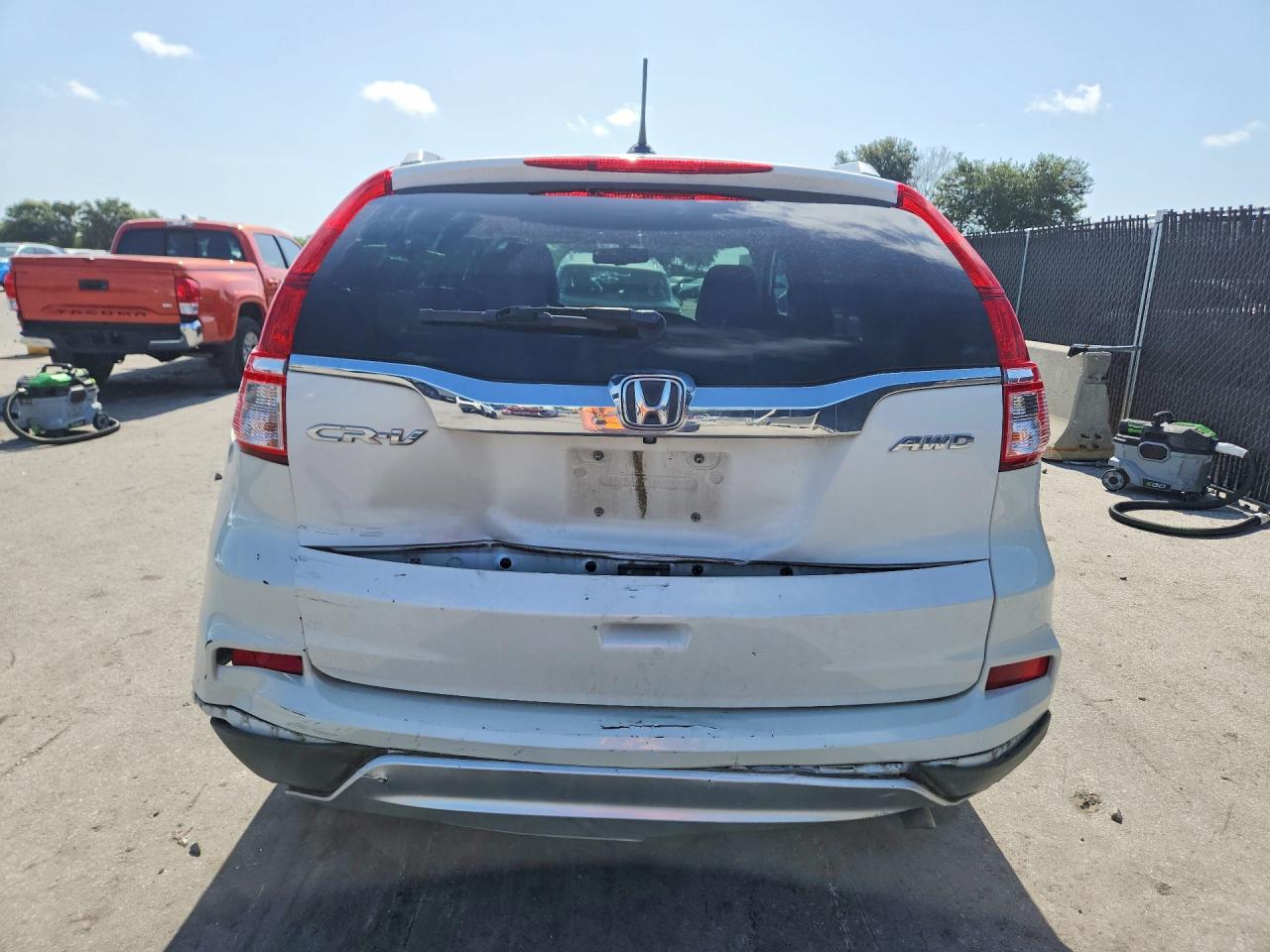 2015 Honda Cr-v Exl White vin: 5J6RM4H71FL057684