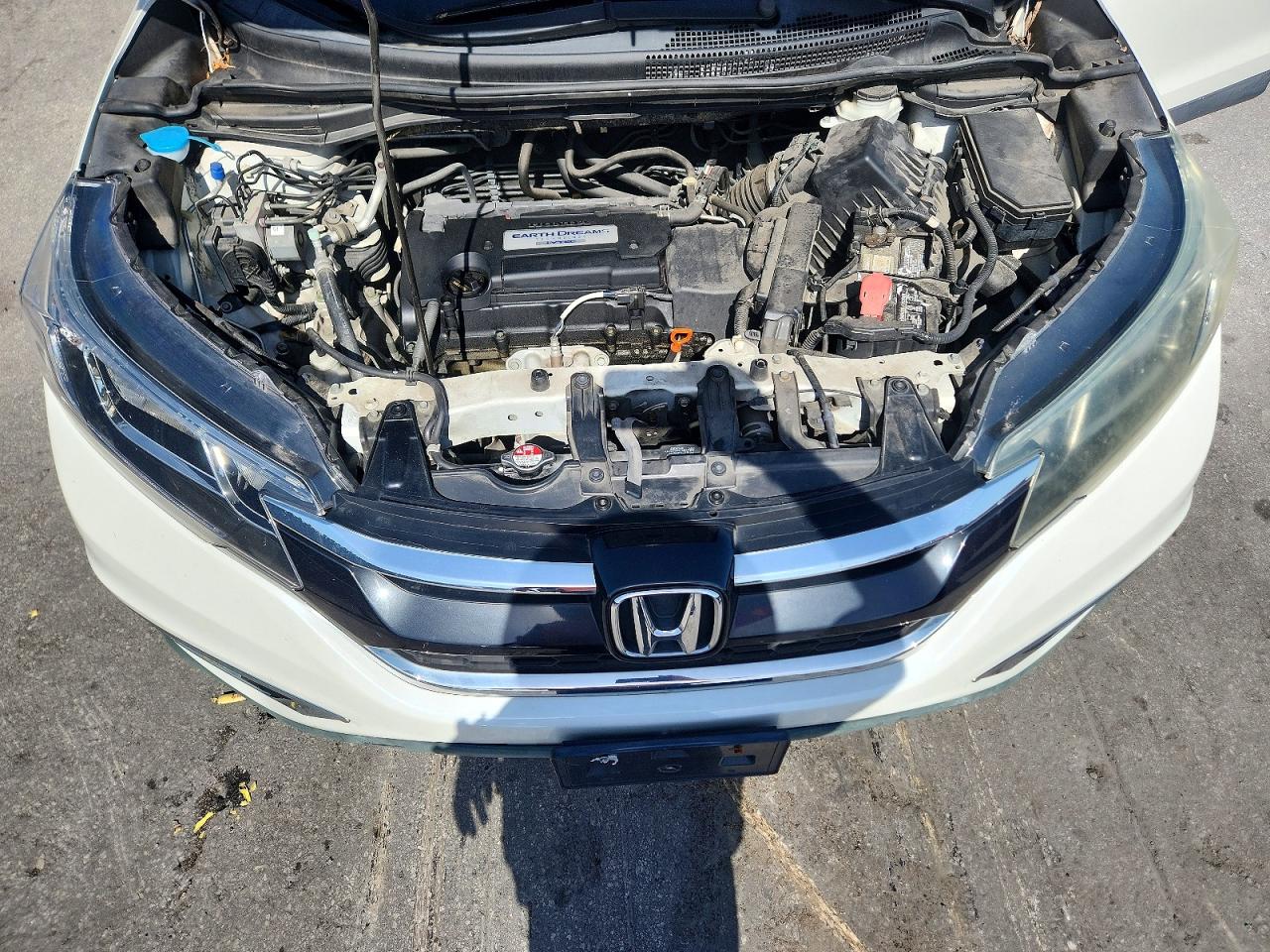 2015 Honda Cr-v Exl White vin: 5J6RM4H71FL057684