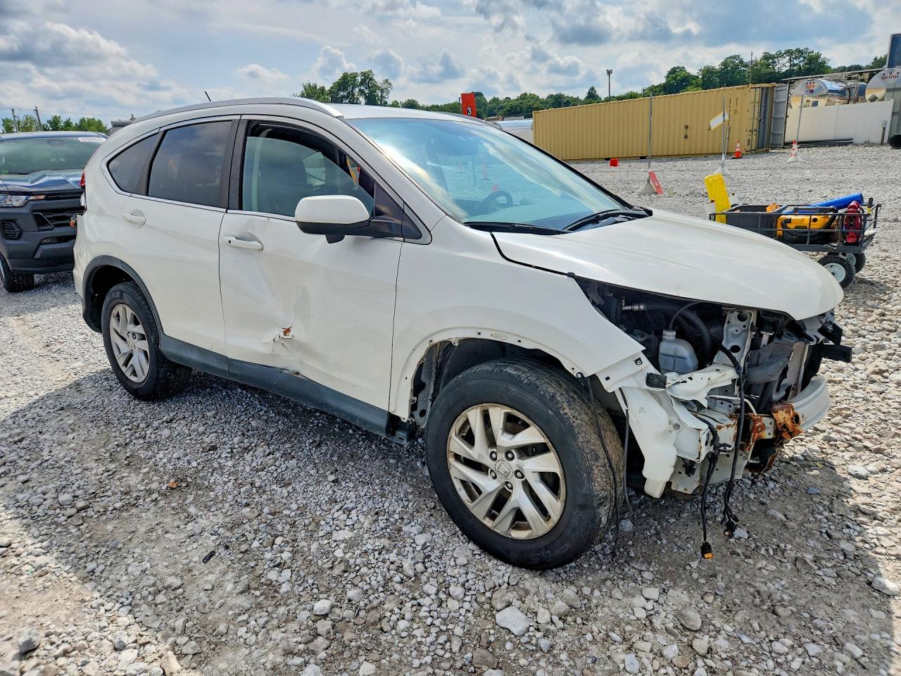 2015 Honda Cr-v Exl Белый vin: 5J6RM4H71FL064490