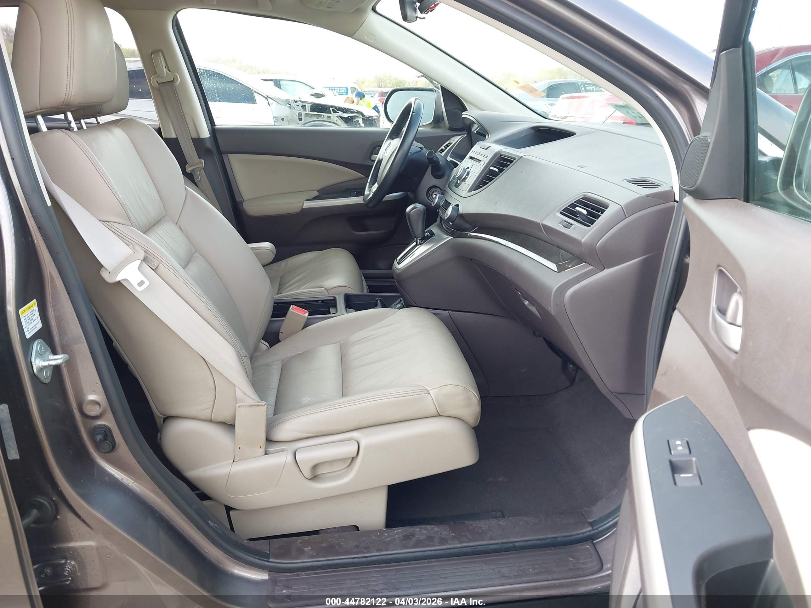 2012 Honda Cr-v Ex-l Gray vin: 5J6RM4H72CL000311