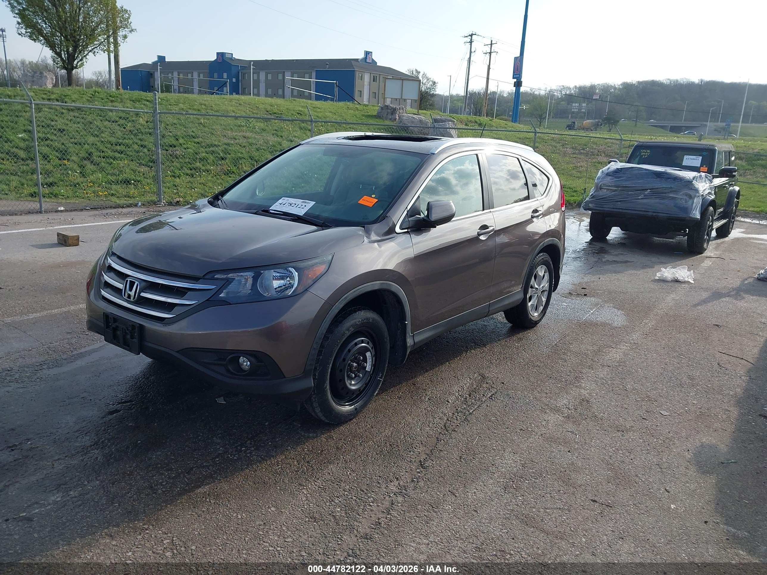 2012 Honda Cr-v Ex-l Gray vin: 5J6RM4H72CL000311