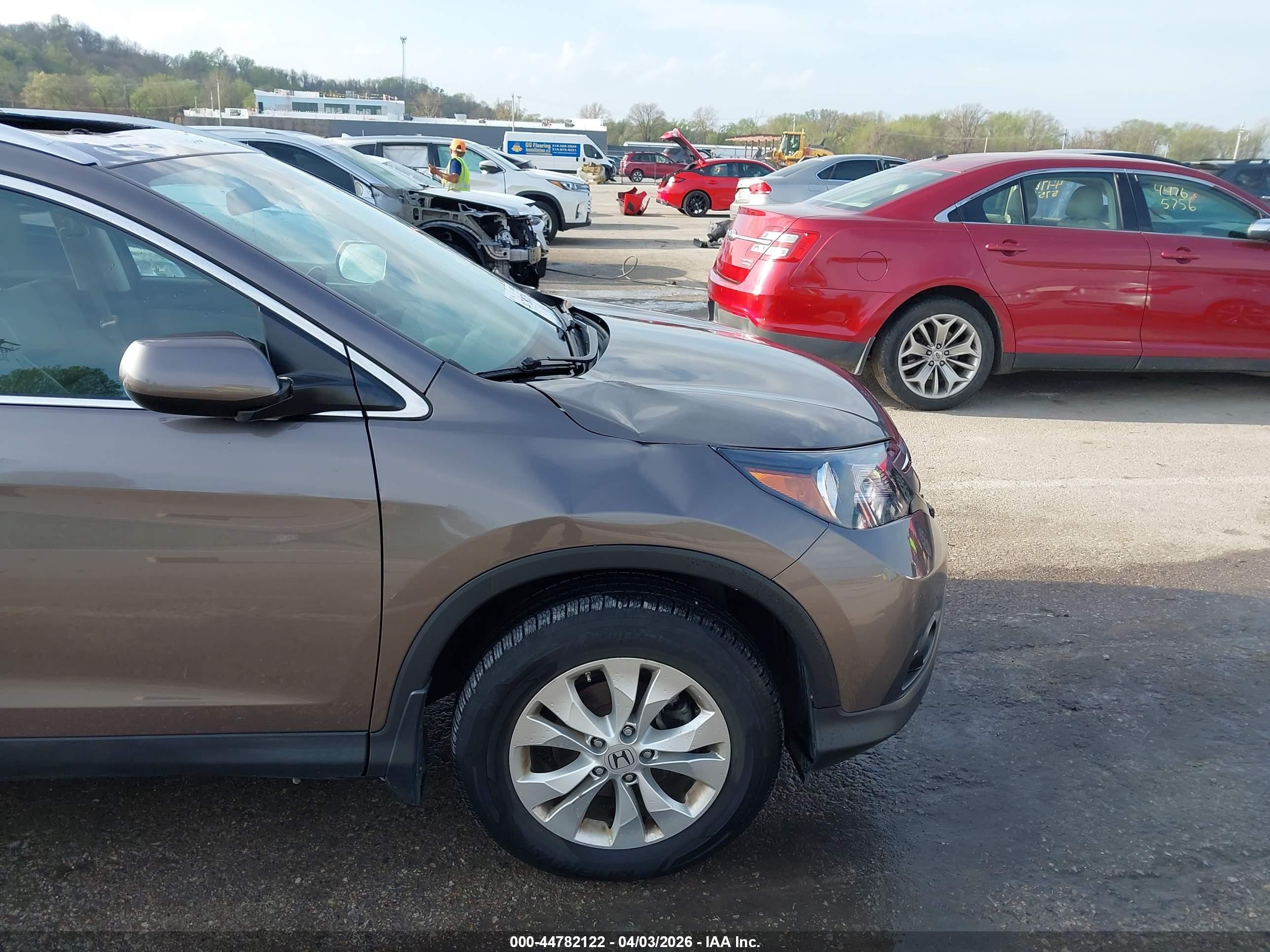 2012 Honda Cr-v Ex-l Gray vin: 5J6RM4H72CL000311