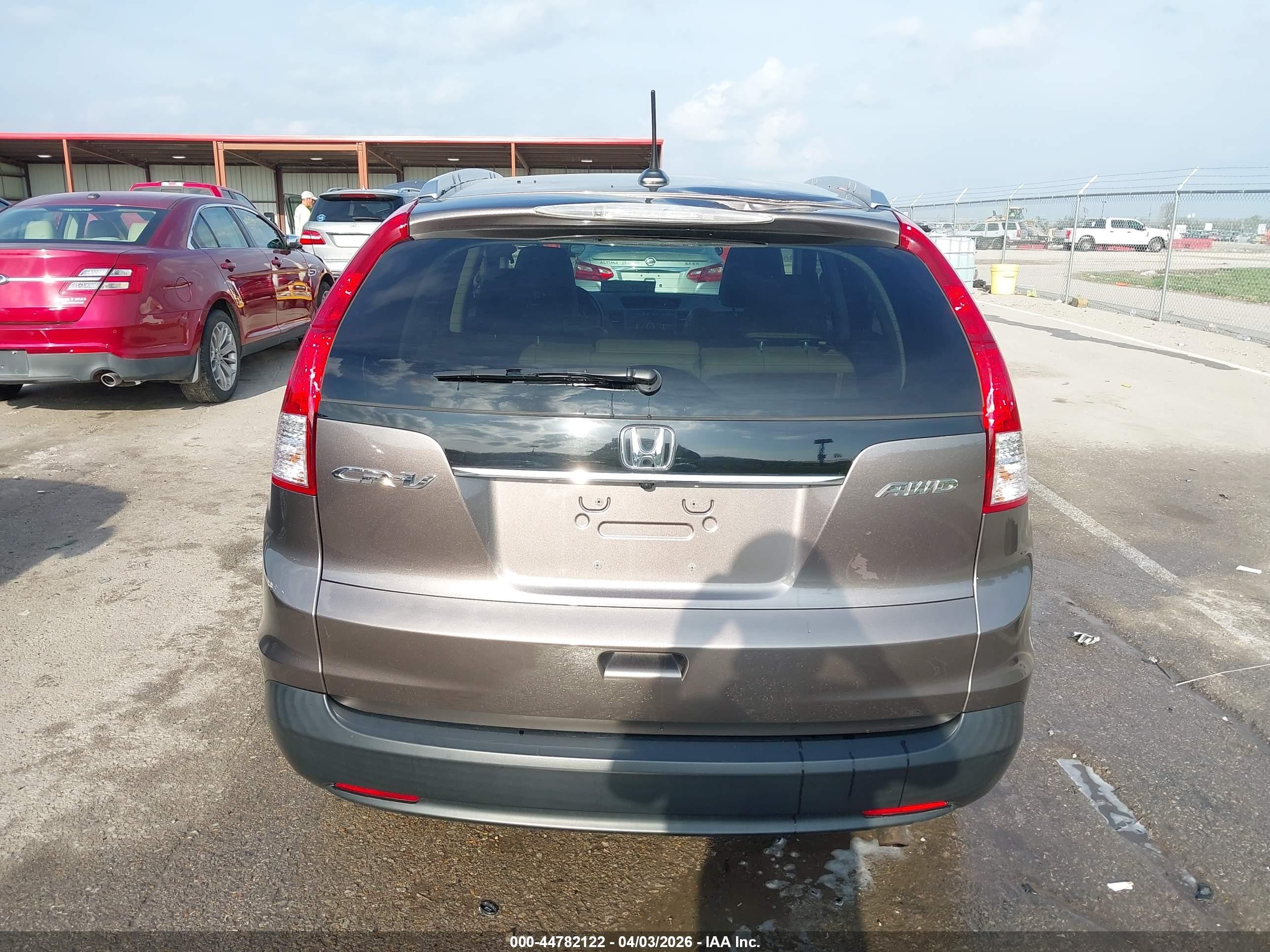 2012 Honda Cr-v Ex-l Gray vin: 5J6RM4H72CL000311
