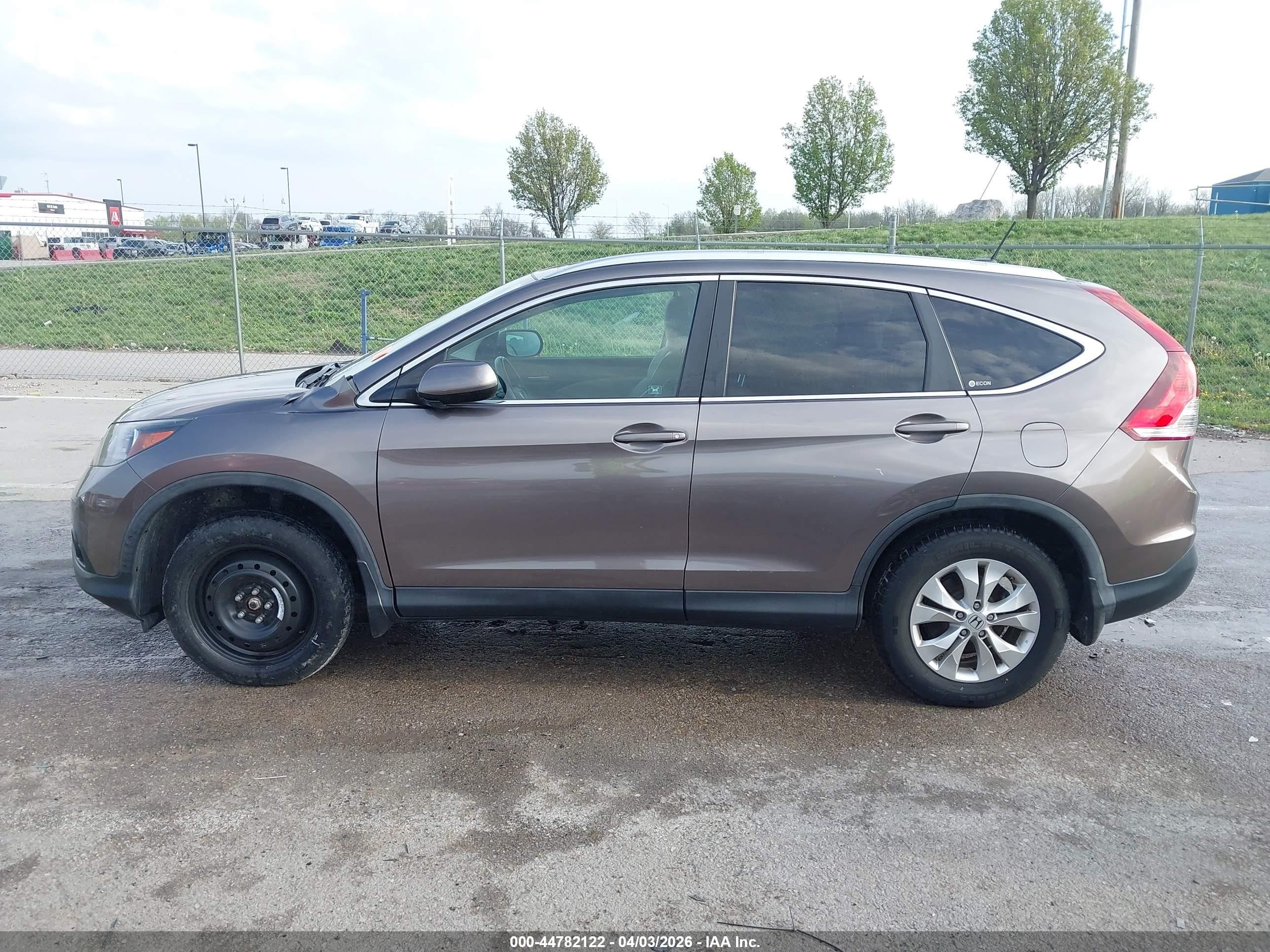 2012 Honda Cr-v Ex-l Gray vin: 5J6RM4H72CL000311