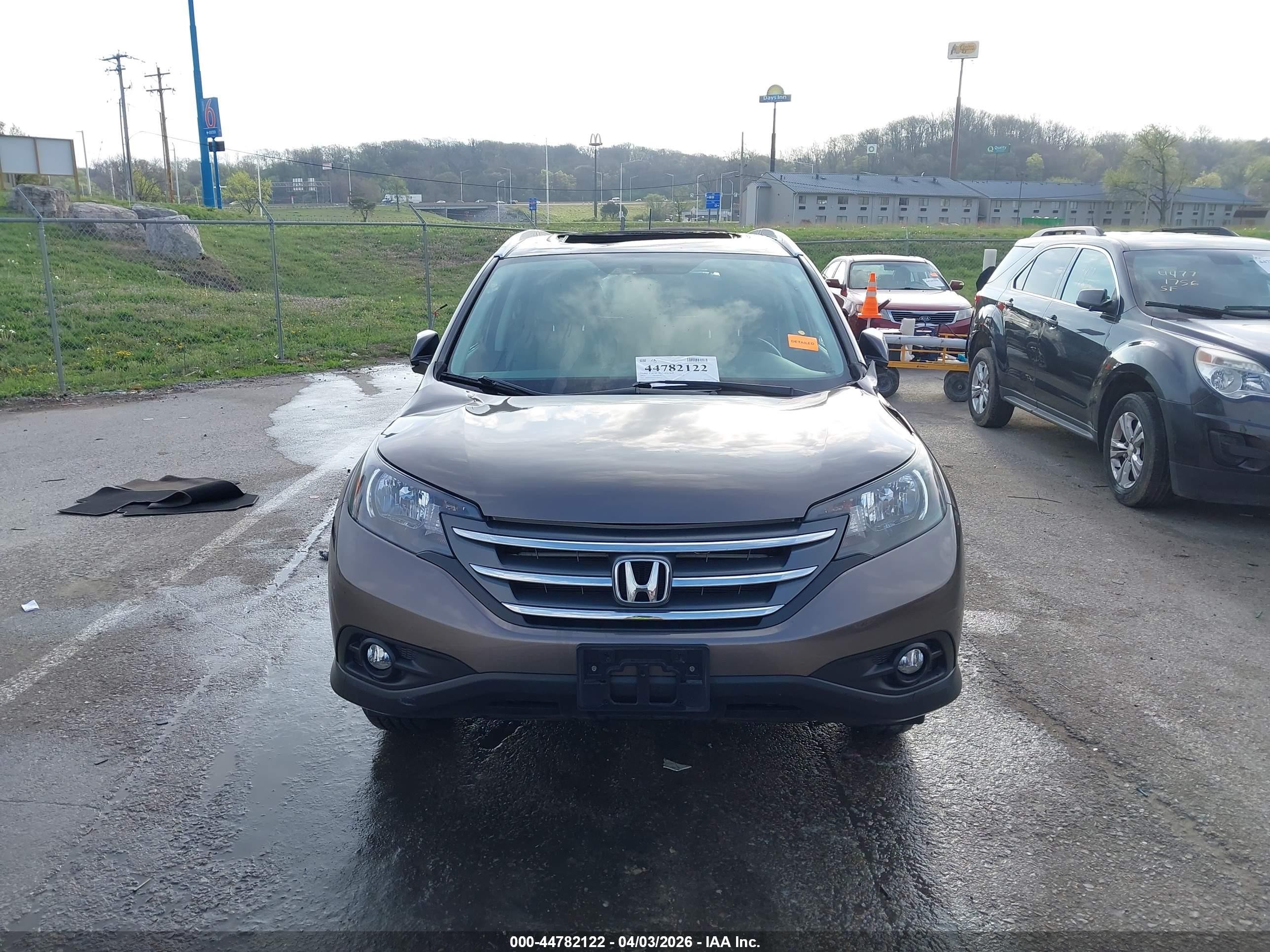 2012 Honda Cr-v Ex-l Gray vin: 5J6RM4H72CL000311