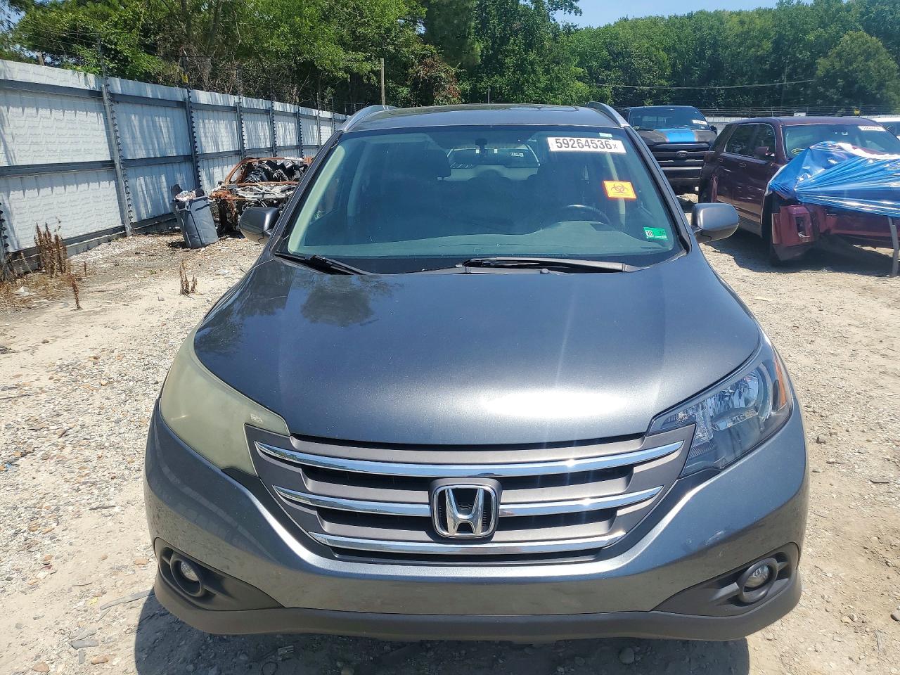 2012 Honda Cr-v Exl Gray vin: 5J6RM4H72CL003452