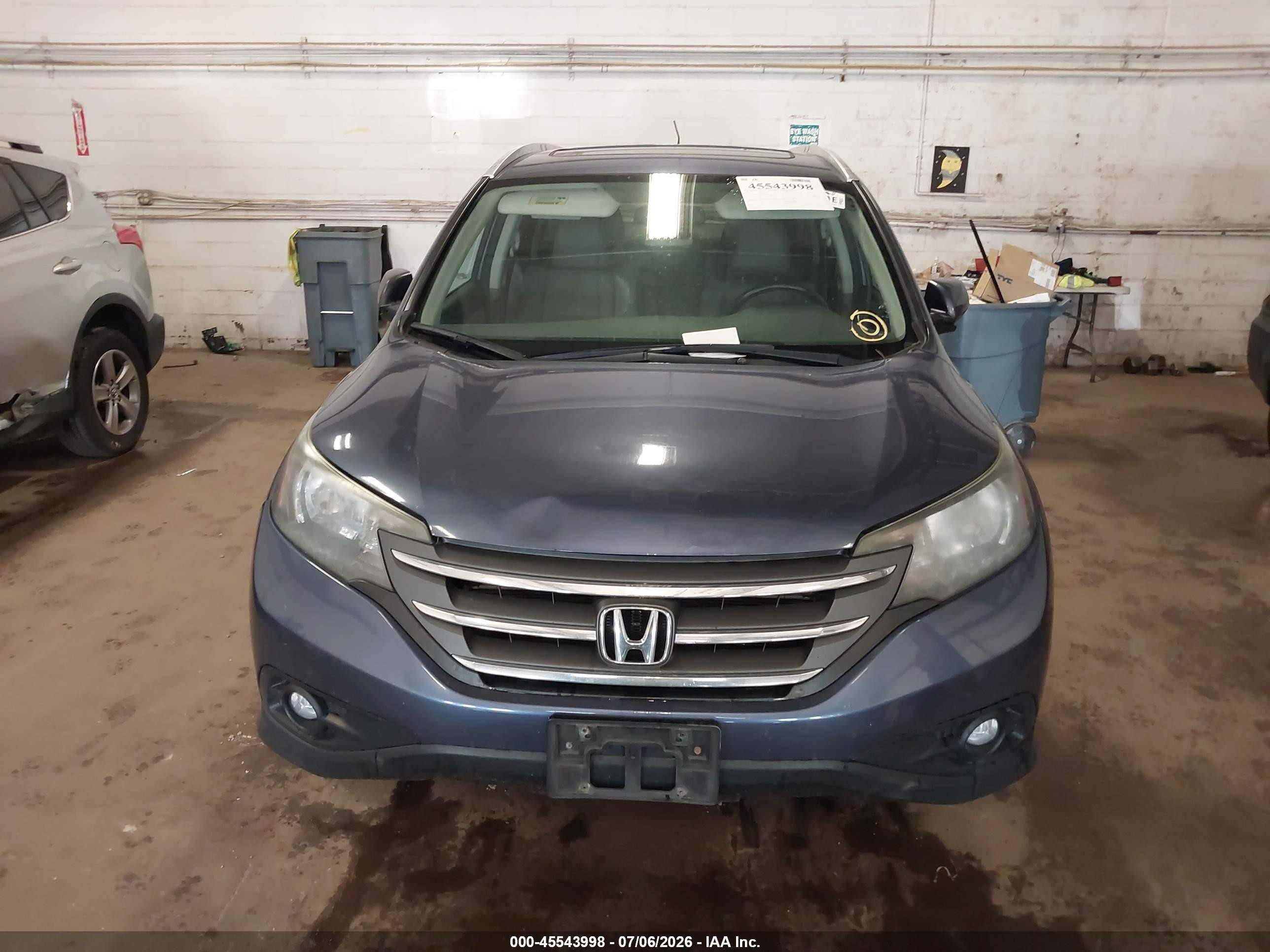 2012 Honda Cr-v Ex-l Blue vin: 5J6RM4H72CL017304