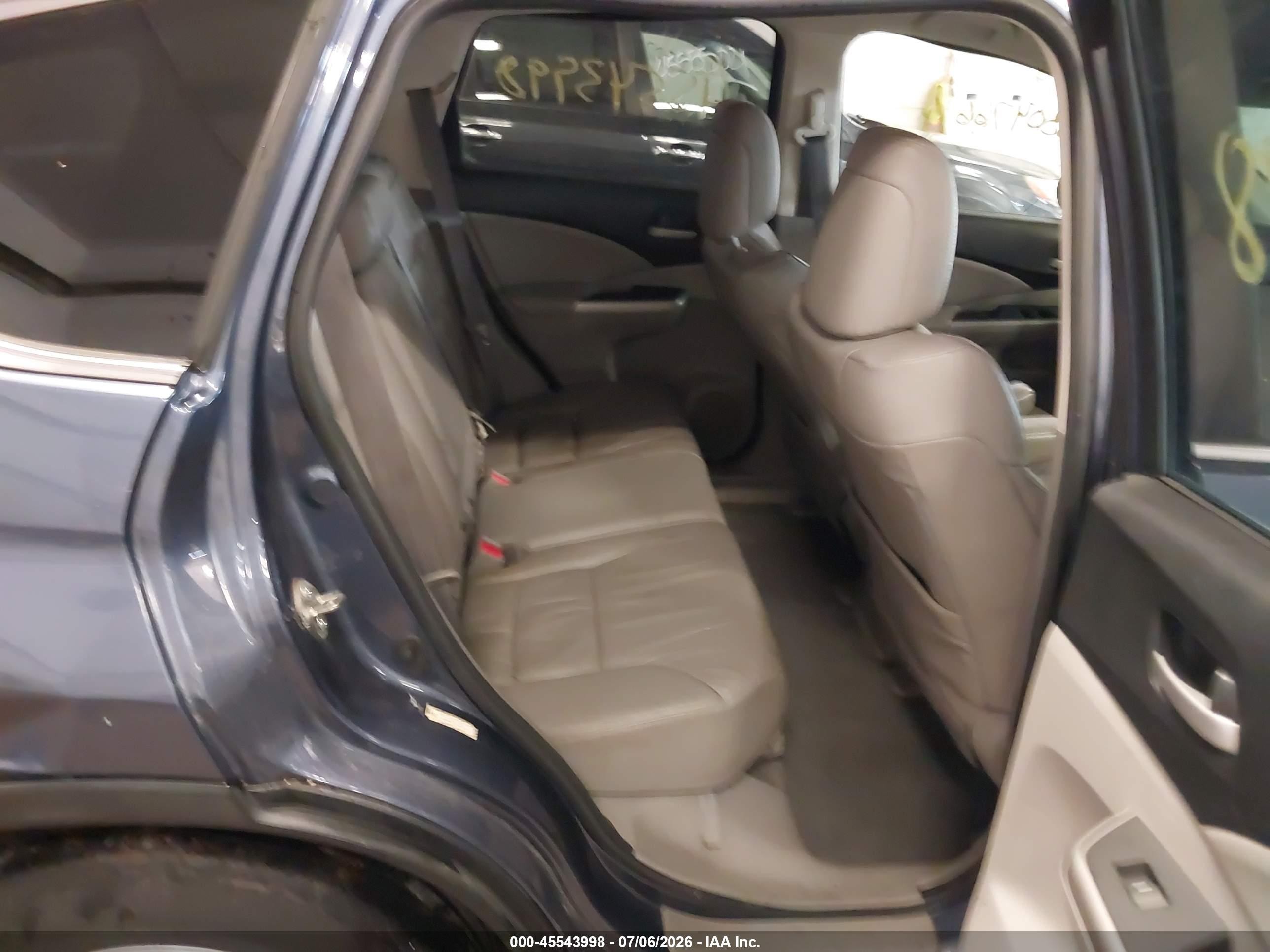 2012 Honda Cr-v Ex-l Blue vin: 5J6RM4H72CL017304