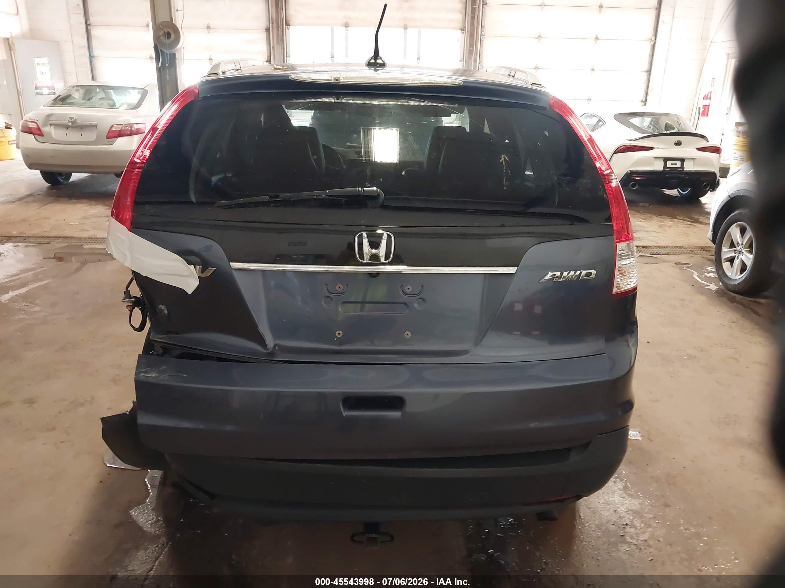 2012 Honda Cr-v Ex-l Blue vin: 5J6RM4H72CL017304