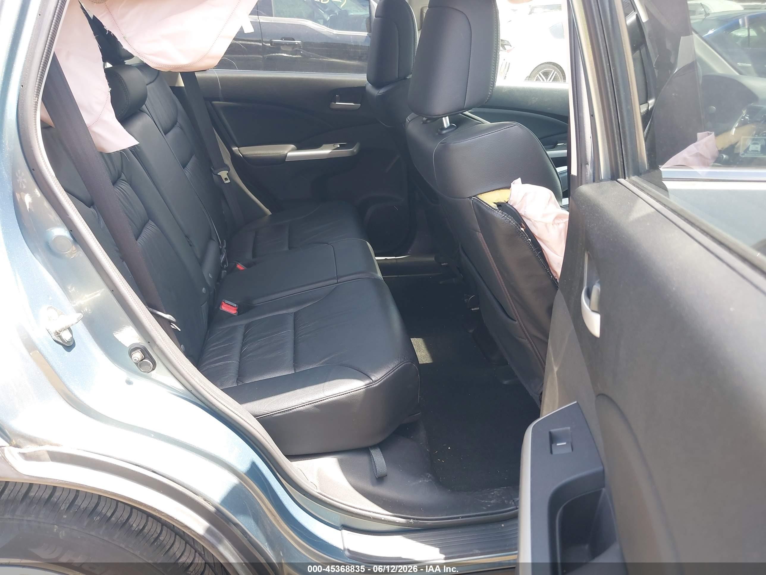 2012 Honda Cr-v Ex-l Turquoise vin: 5J6RM4H72CL019196
