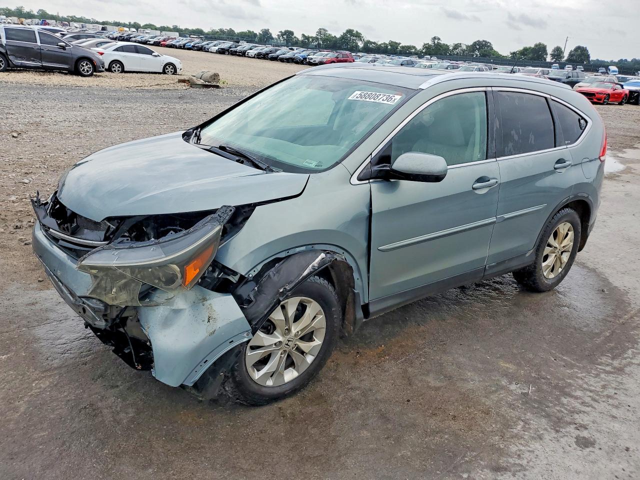 2012 Honda Cr-v Exl Gray vin: 5J6RM4H72CL020574