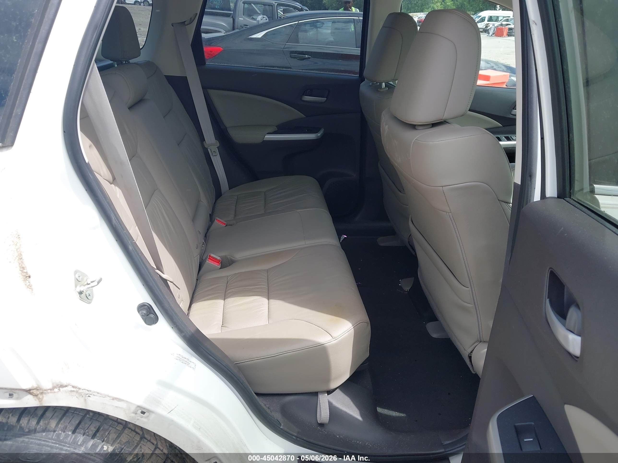 2012 Honda Cr-v Ex-l Белый vin: 5J6RM4H72CL060556