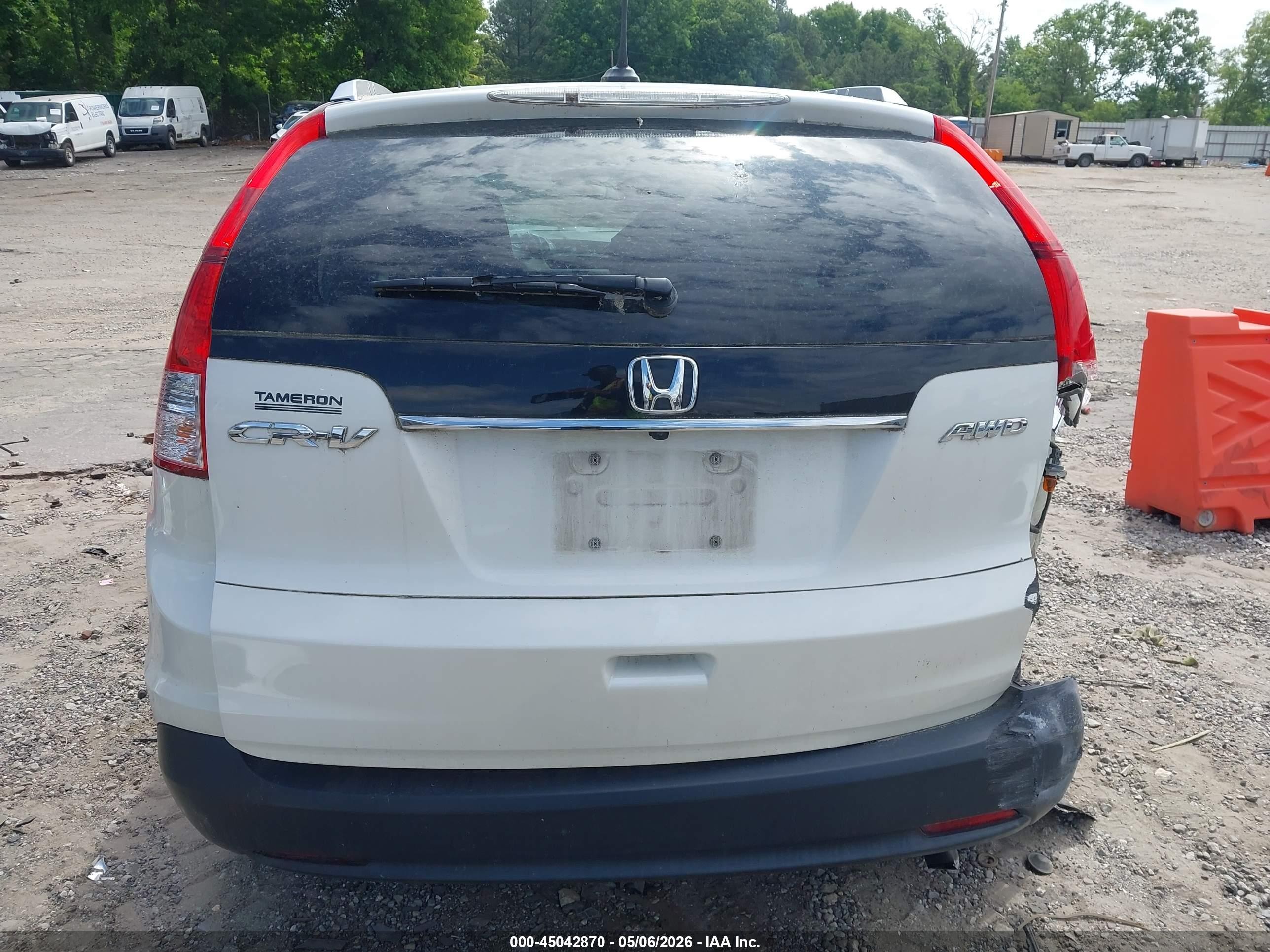 2012 Honda Cr-v Ex-l Белый vin: 5J6RM4H72CL060556