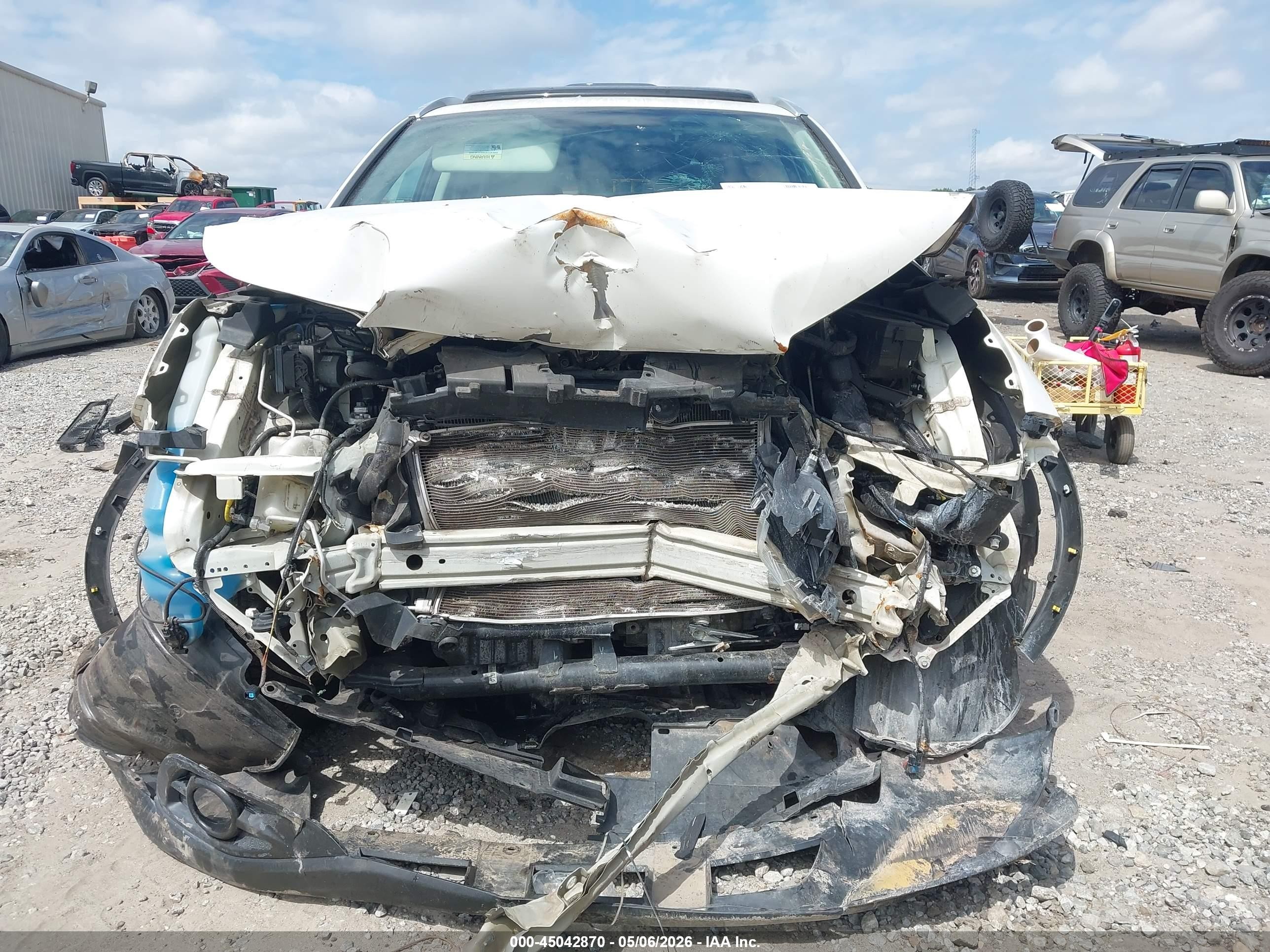 2012 Honda Cr-v Ex-l Белый vin: 5J6RM4H72CL060556