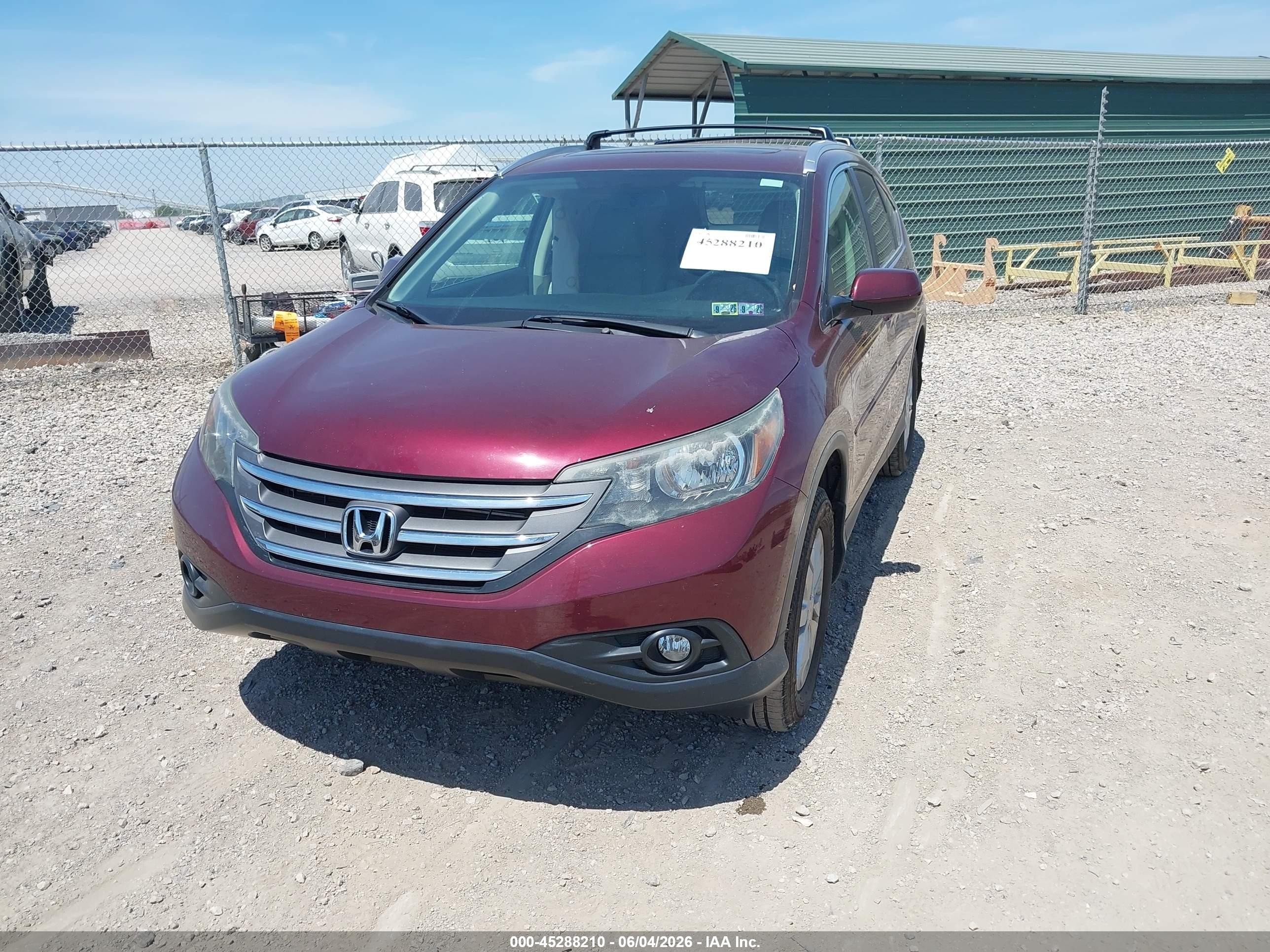 2012 Honda Cr-v Ex-l Champagne vin: 5J6RM4H72CL064042