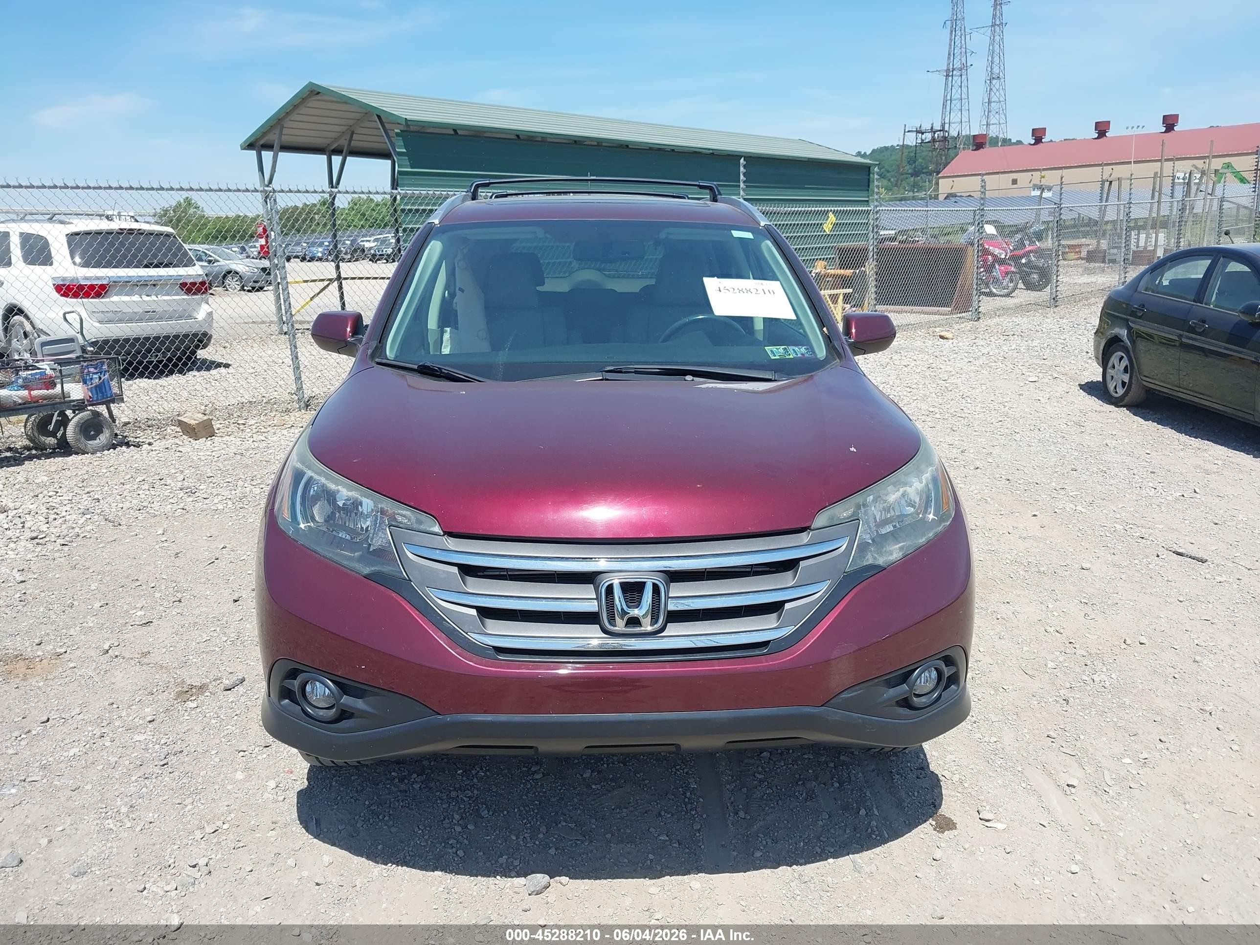 2012 Honda Cr-v Ex-l Champagne vin: 5J6RM4H72CL064042