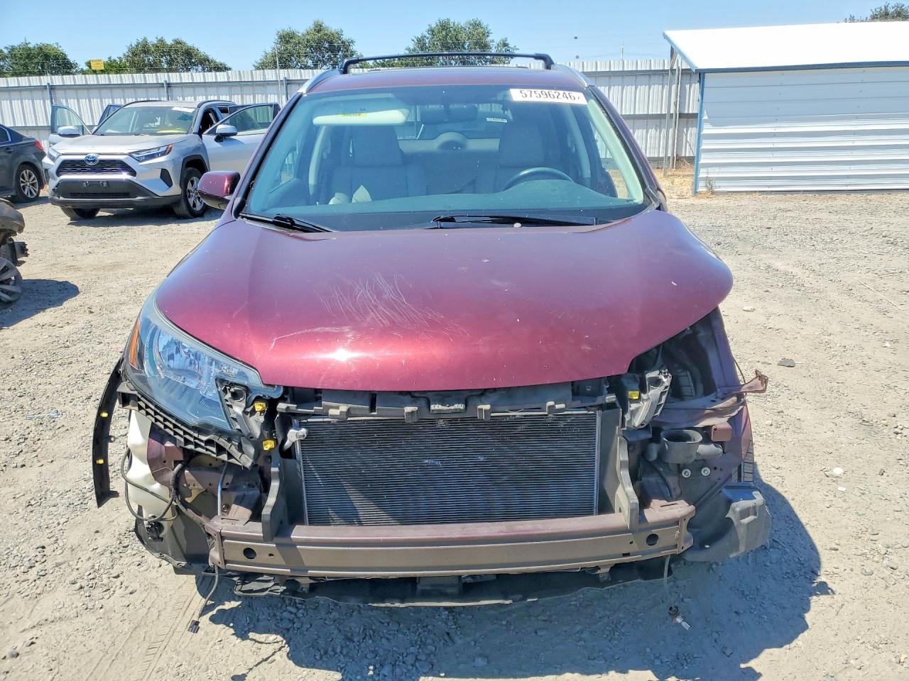 2013 Honda Cr-v Exl Burgundy vin: 5J6RM4H72DL001881