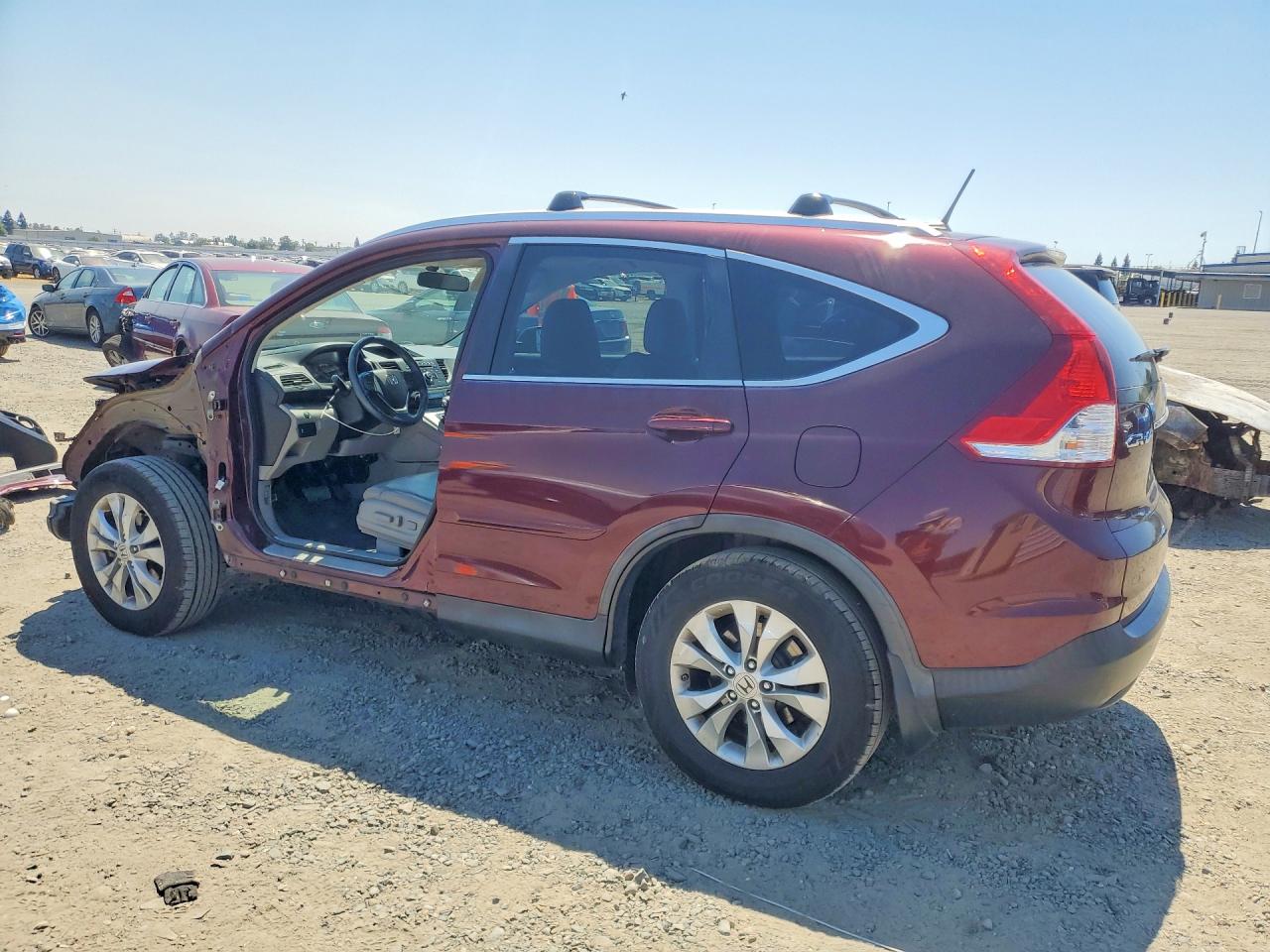 2013 Honda Cr-v Exl Burgundy vin: 5J6RM4H72DL001881