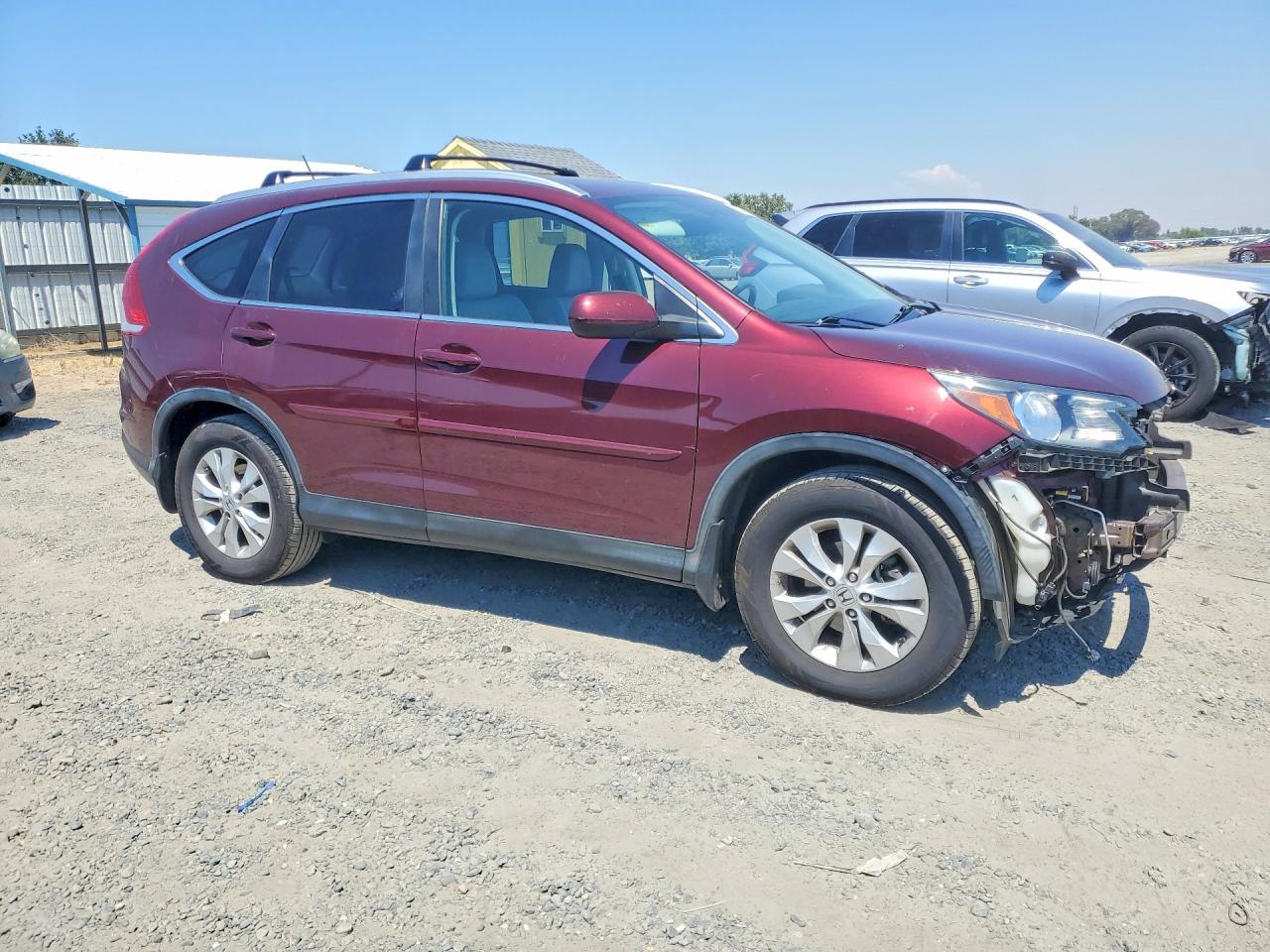 2013 Honda Cr-v Exl Burgundy vin: 5J6RM4H72DL001881