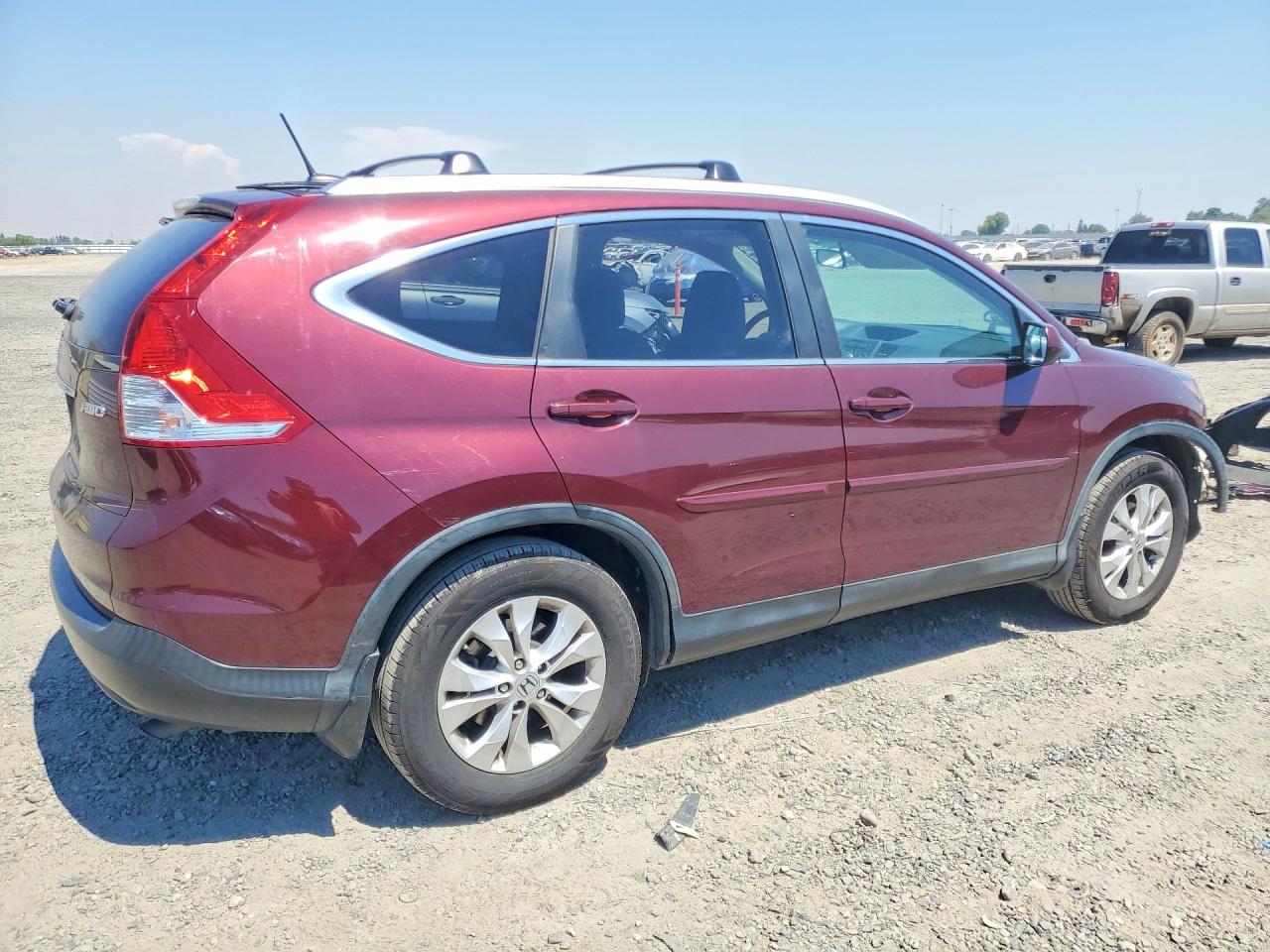 2013 Honda Cr-v Exl Burgundy vin: 5J6RM4H72DL001881