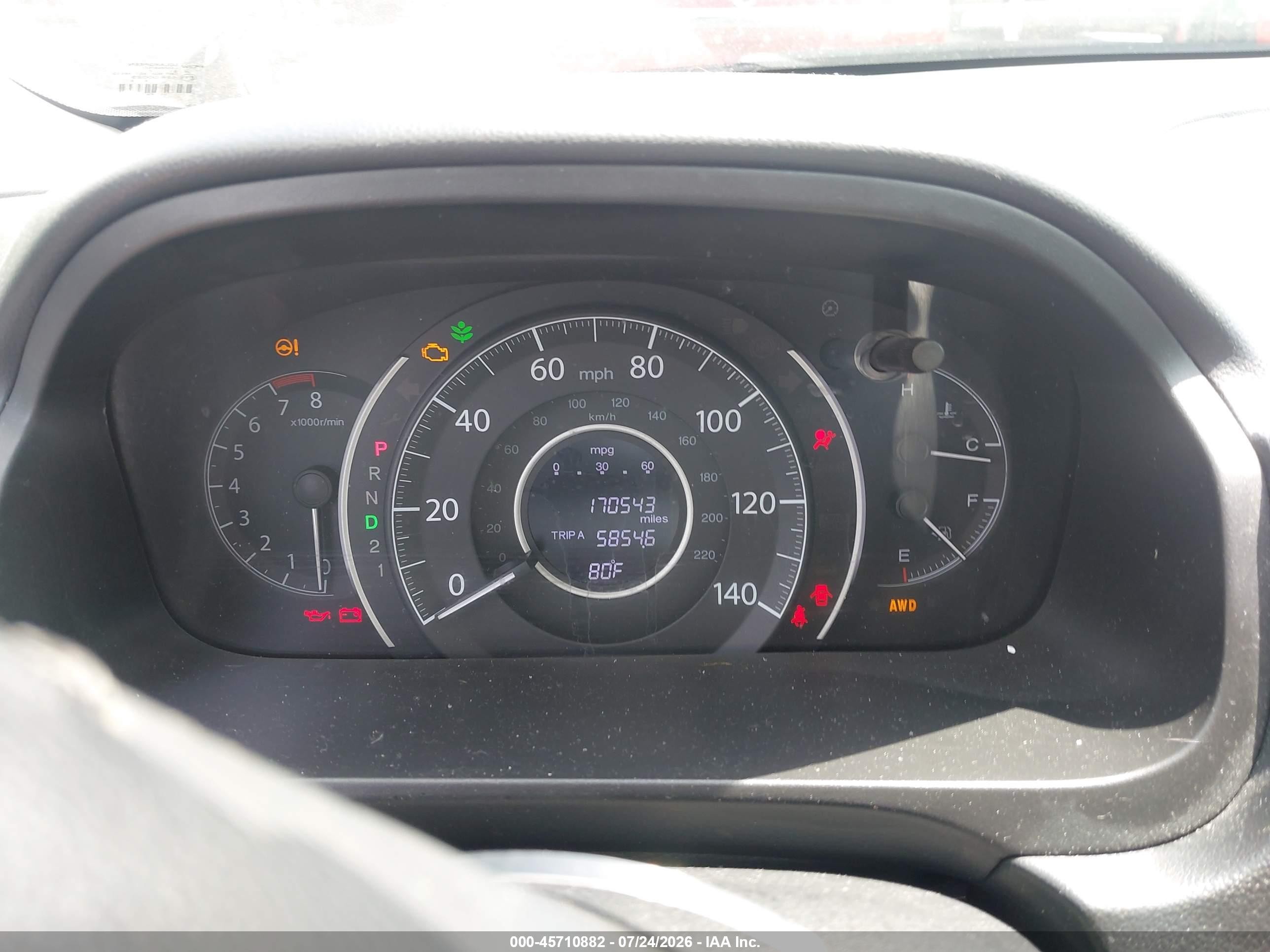 2013 Honda Cr-v Ex-l Серый vin: 5J6RM4H72DL002299