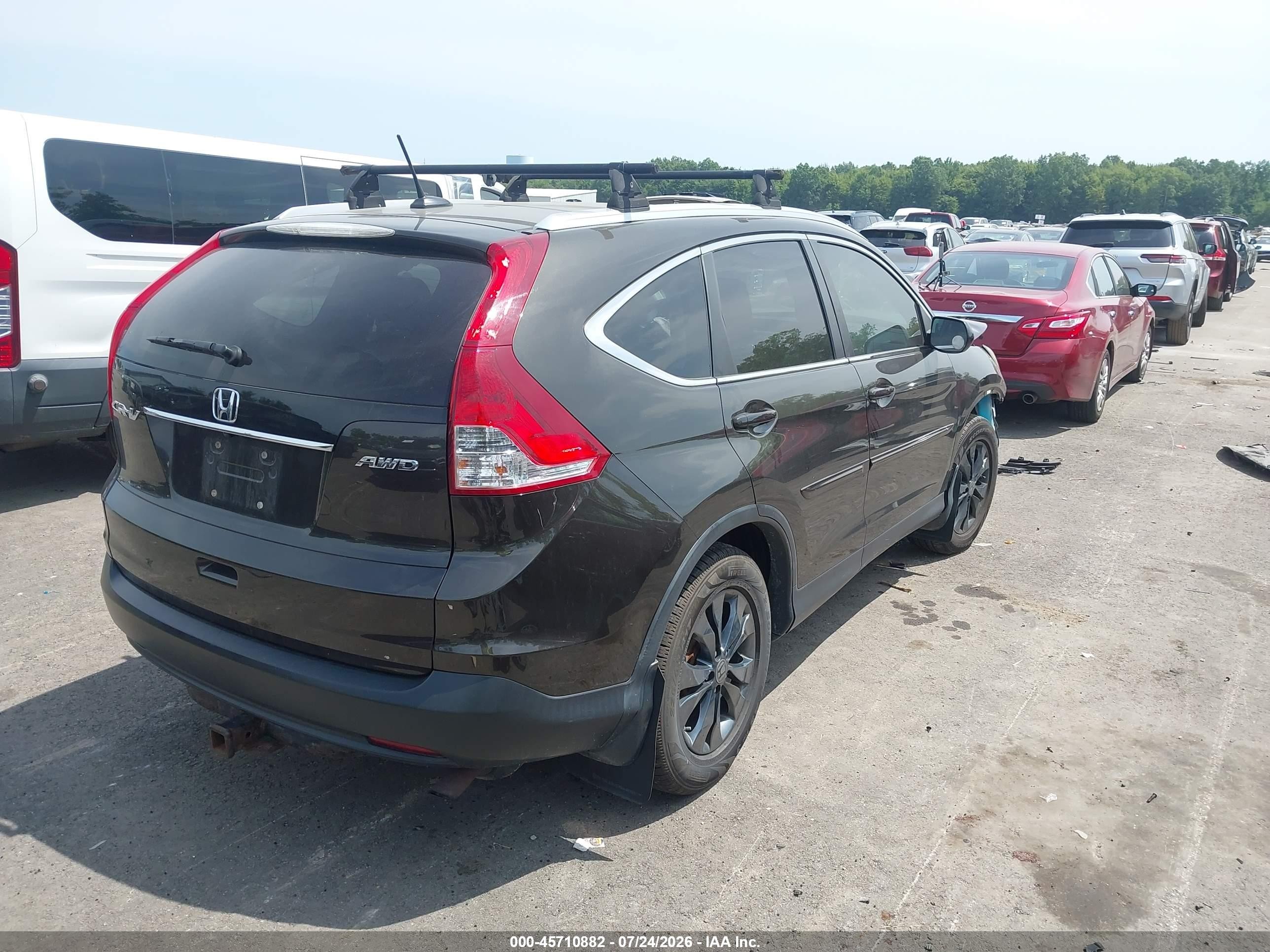 2013 Honda Cr-v Ex-l Серый vin: 5J6RM4H72DL002299