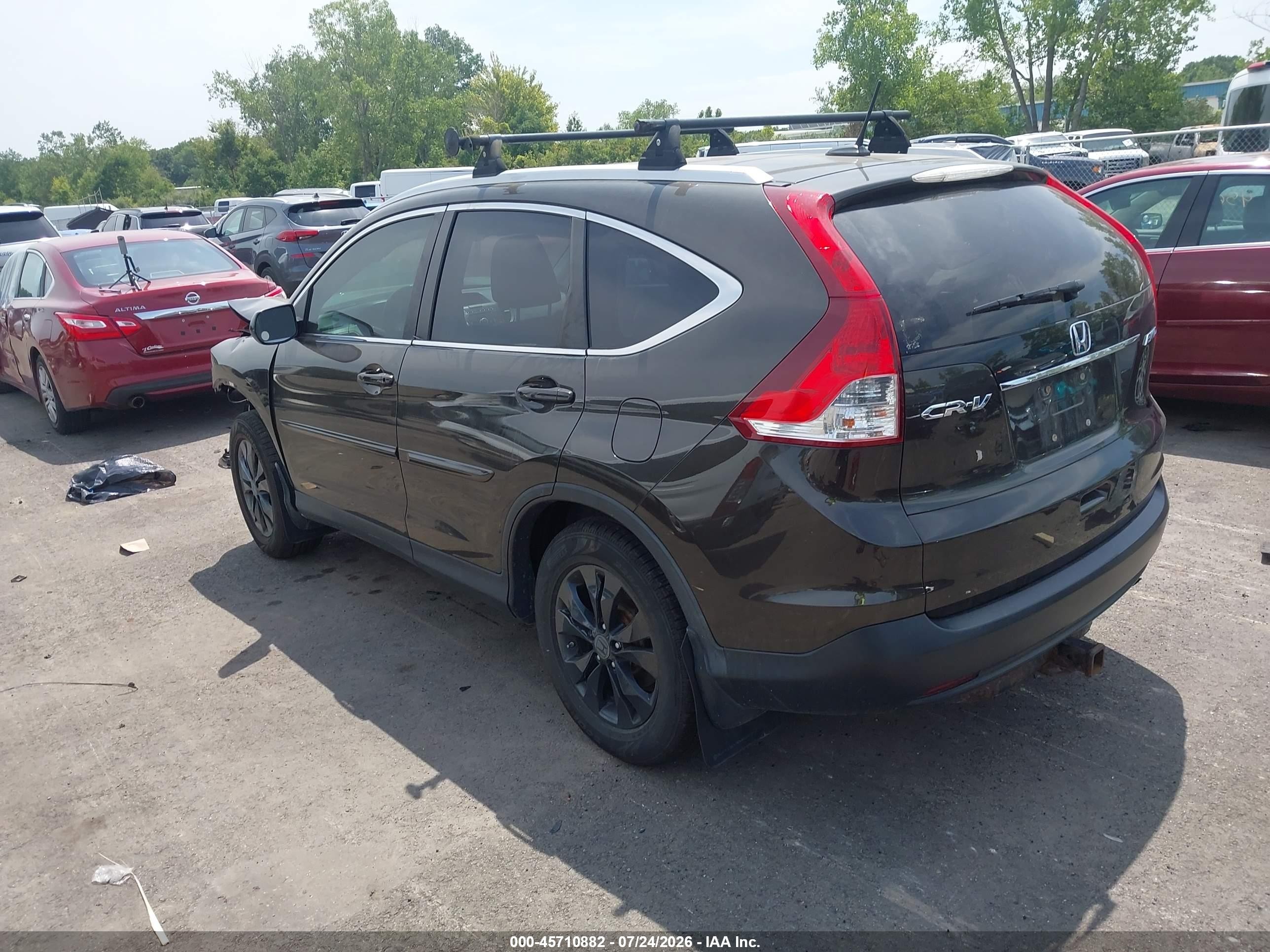 2013 Honda Cr-v Ex-l Серый vin: 5J6RM4H72DL002299