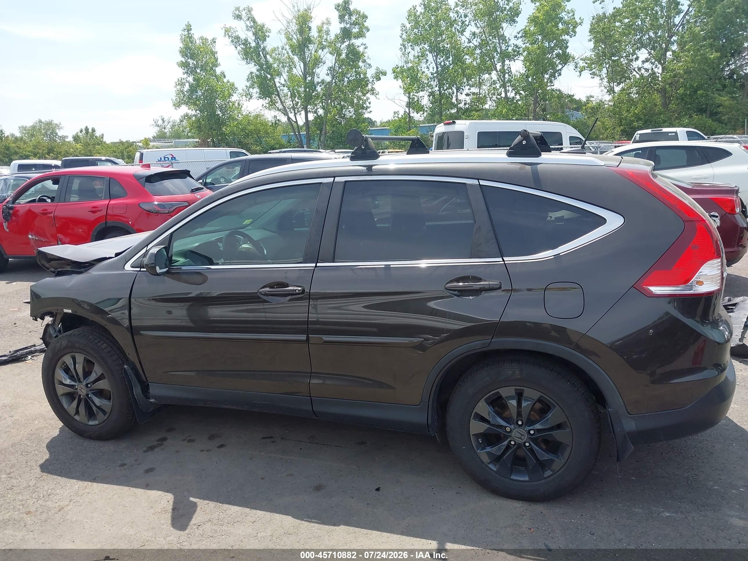 2013 Honda Cr-v Ex-l Серый vin: 5J6RM4H72DL002299