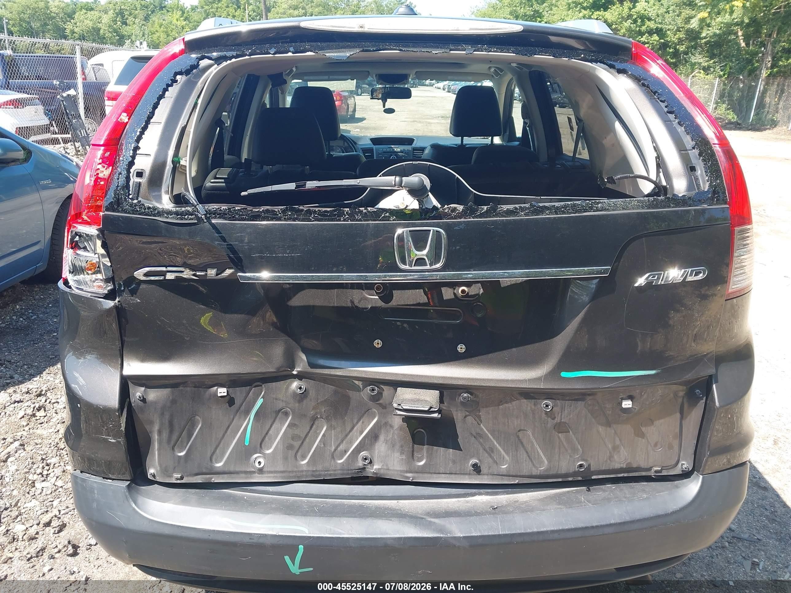 2013 Honda Cr-v Ex-l Коричневый vin: 5J6RM4H72DL012184