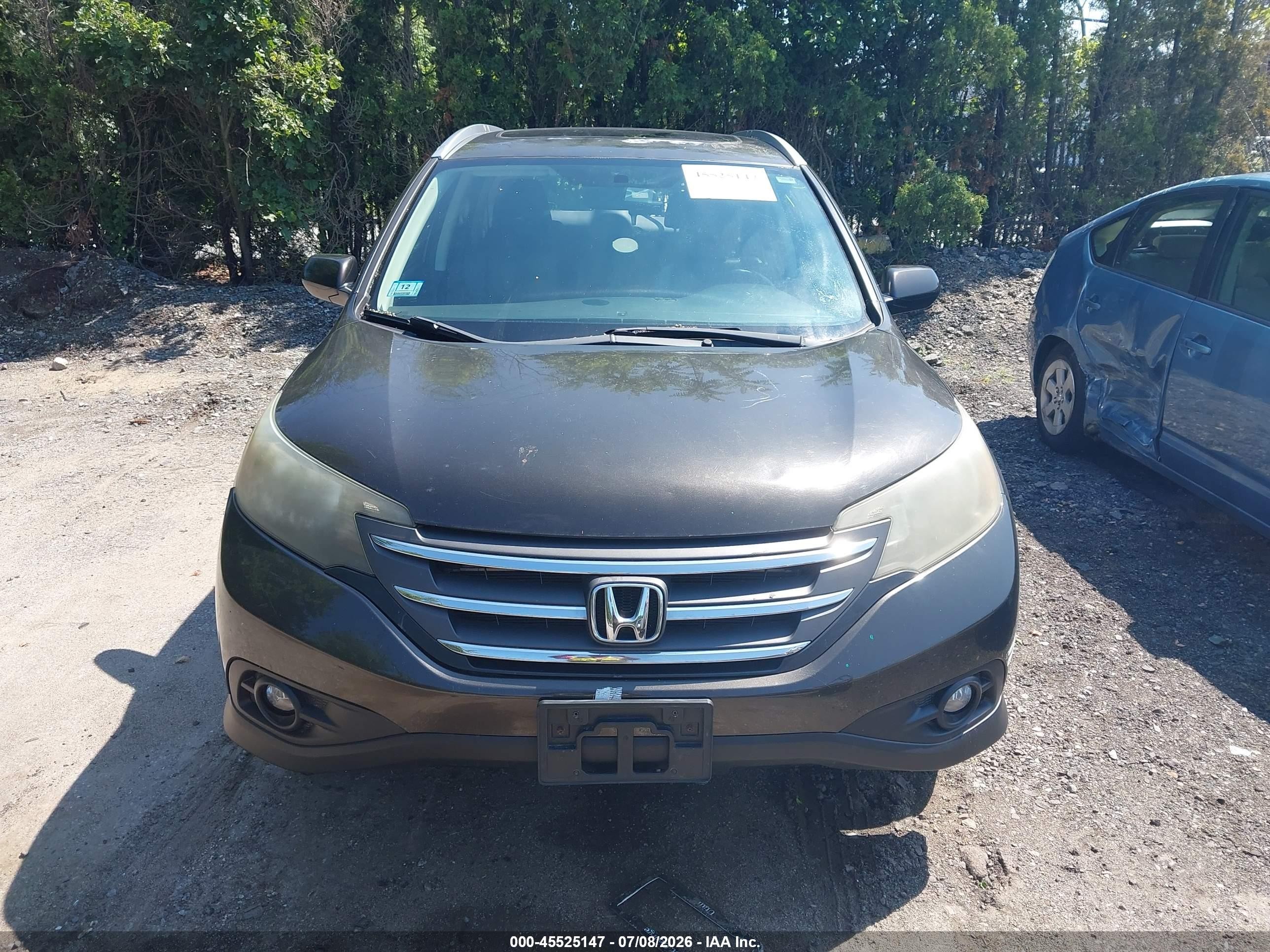 2013 Honda Cr-v Ex-l Коричневый vin: 5J6RM4H72DL012184