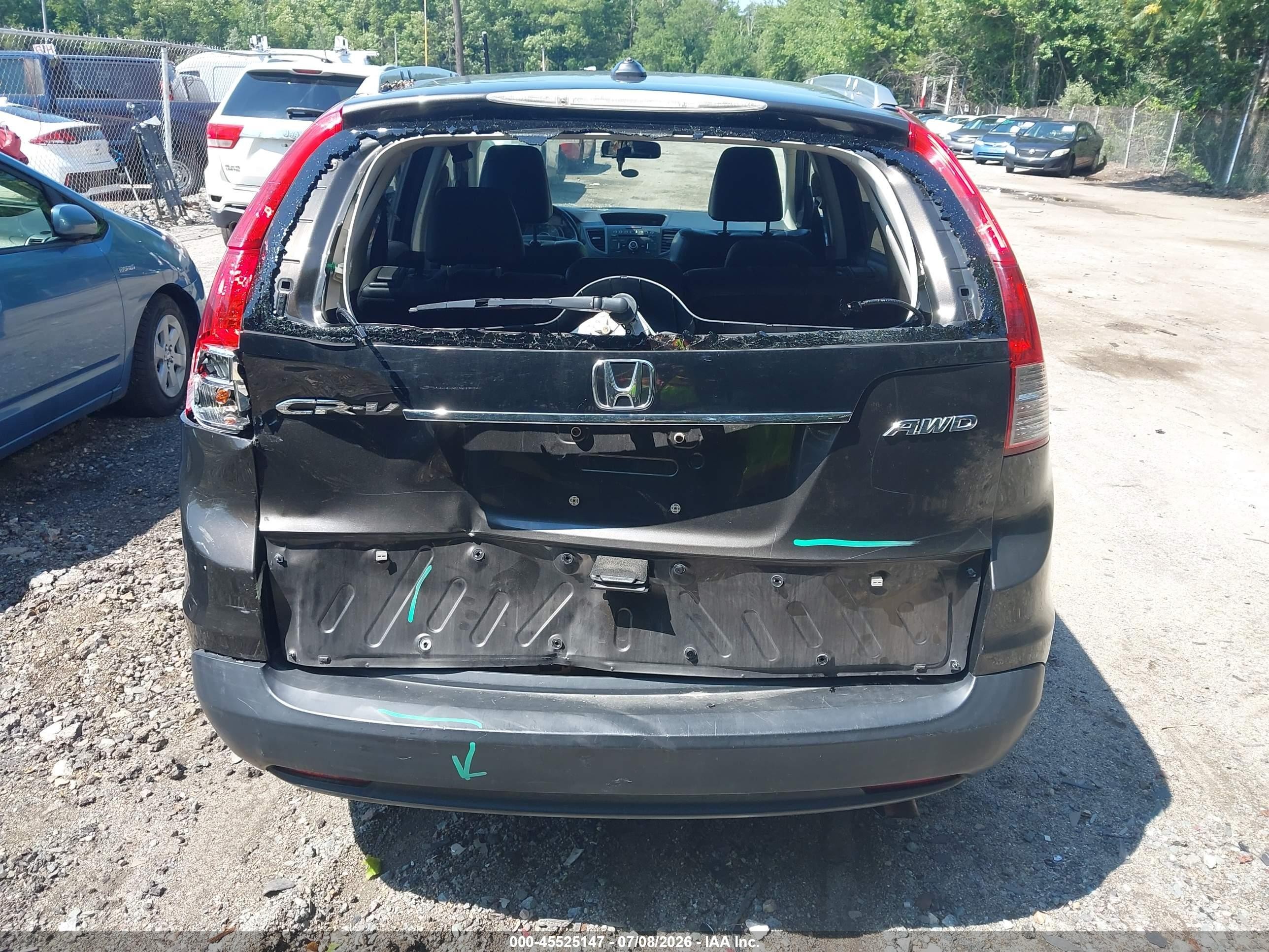 2013 Honda Cr-v Ex-l Коричневый vin: 5J6RM4H72DL012184
