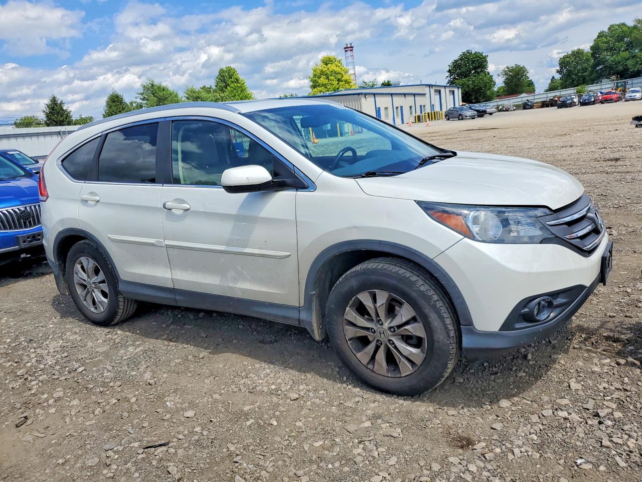 2013 Honda Cr-v Exl White vin: 5J6RM4H72DL038171