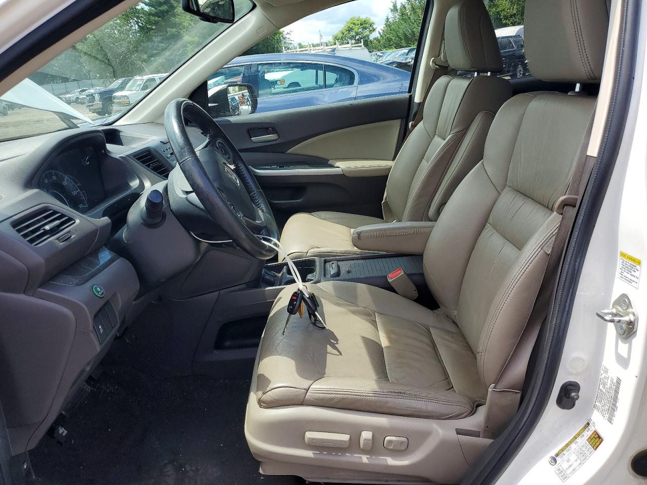 2013 Honda Cr-v Exl White vin: 5J6RM4H72DL038171