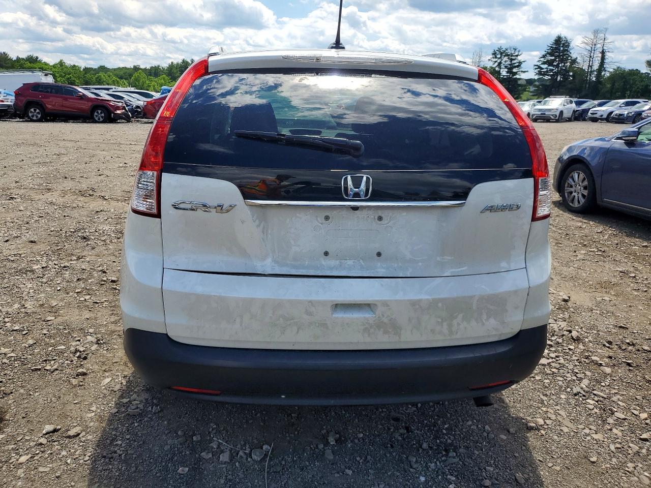 2013 Honda Cr-v Exl White vin: 5J6RM4H72DL038171