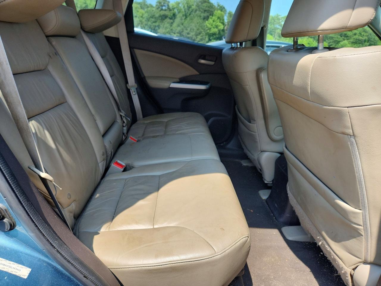 2013 Honda Cr-v Exl Turquoise vin: 5J6RM4H72DL043449