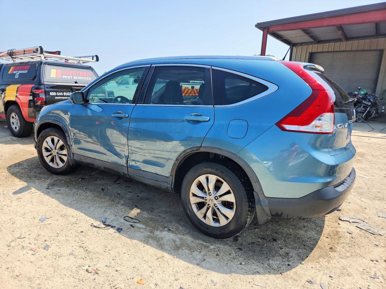 2013 Honda Cr-v Exl Turquoise vin: 5J6RM4H72DL043449