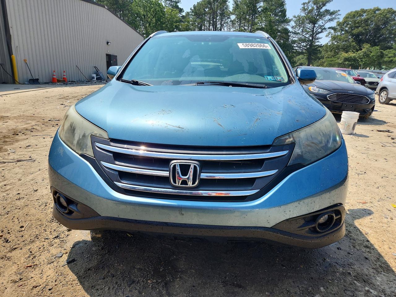 2013 Honda Cr-v Exl Turquoise vin: 5J6RM4H72DL043449
