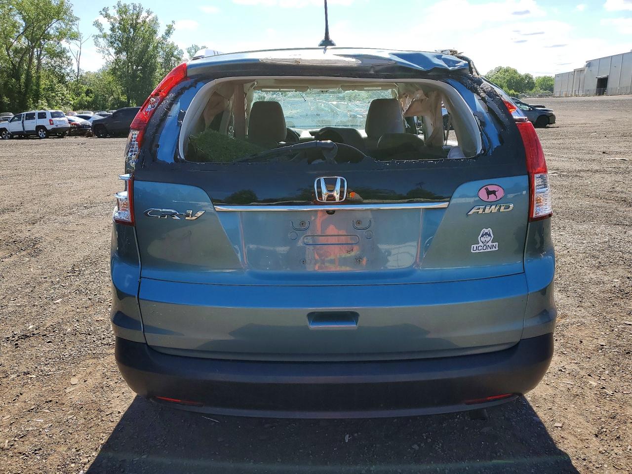 2013 Honda Cr-v Exl Blue vin: 5J6RM4H72DL048036