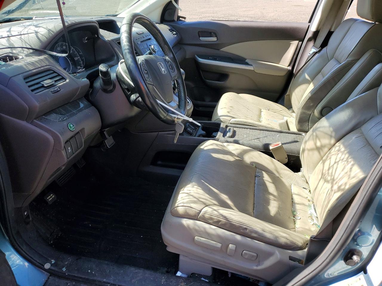 2013 Honda Cr-v Exl Blue vin: 5J6RM4H72DL048036
