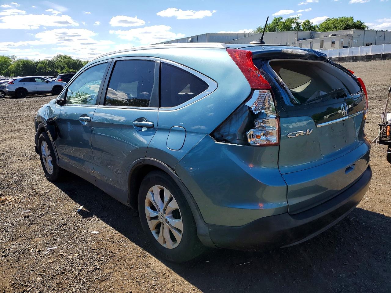 2013 Honda Cr-v Exl Blue vin: 5J6RM4H72DL048036