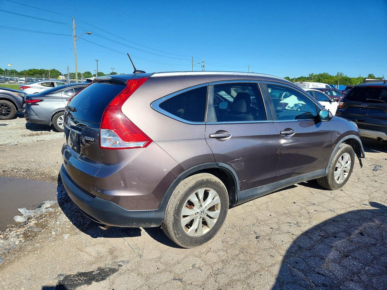 2013 Honda Cr-v Exl Gray vin: 5J6RM4H72DL060834