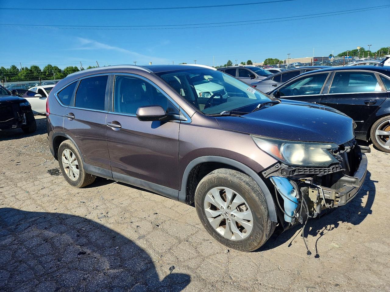 2013 Honda Cr-v Exl Gray vin: 5J6RM4H72DL060834