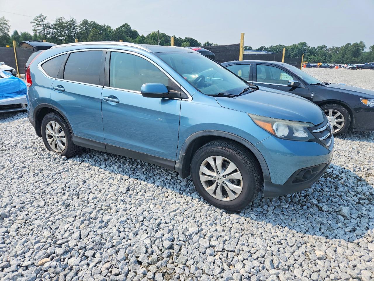 2013 Honda Cr-v Exl Teal vin: 5J6RM4H72DL066648