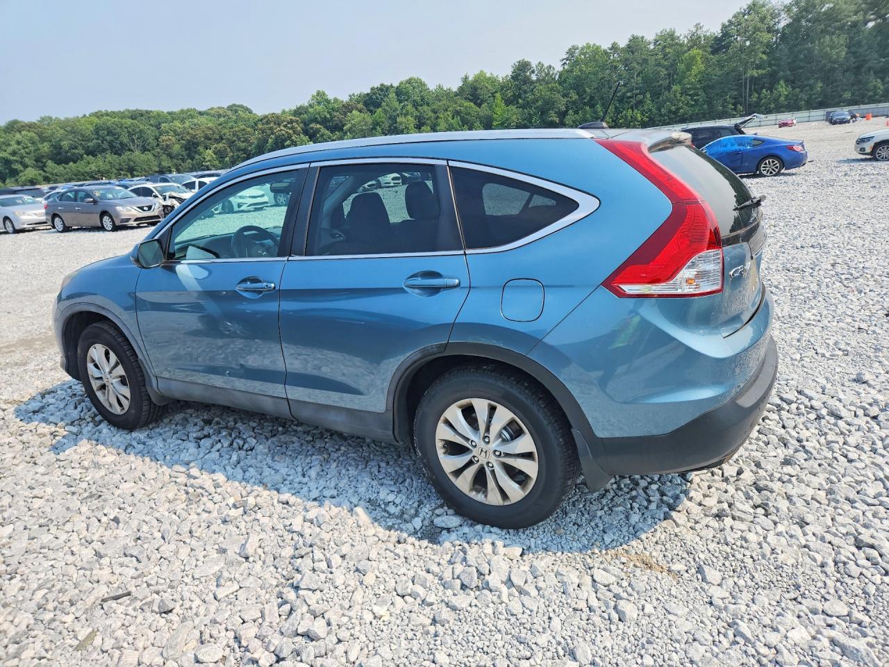 2013 Honda Cr-v Exl Teal vin: 5J6RM4H72DL066648