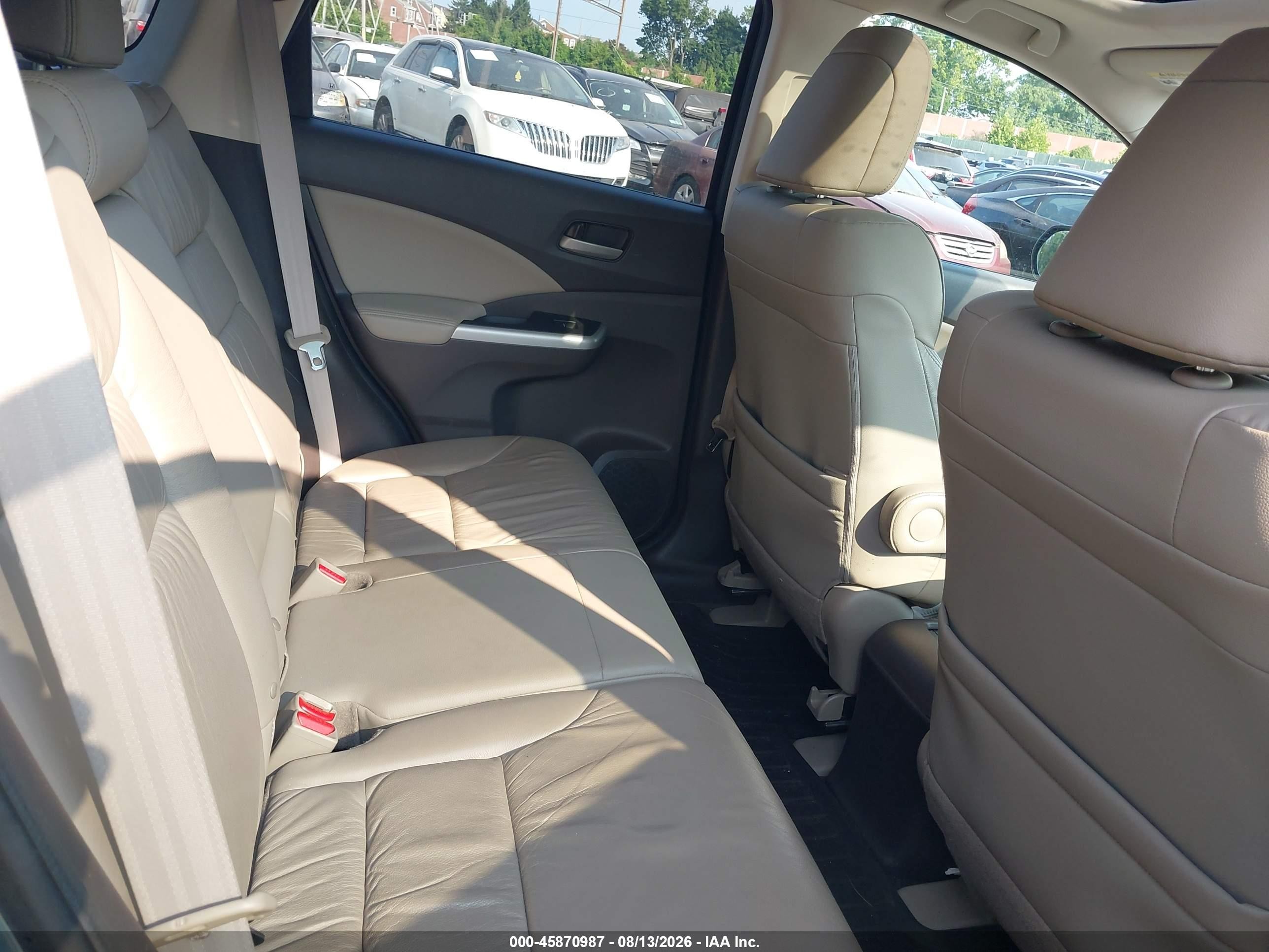 2013 Honda Cr-v Ex-l Blue vin: 5J6RM4H72DL076385