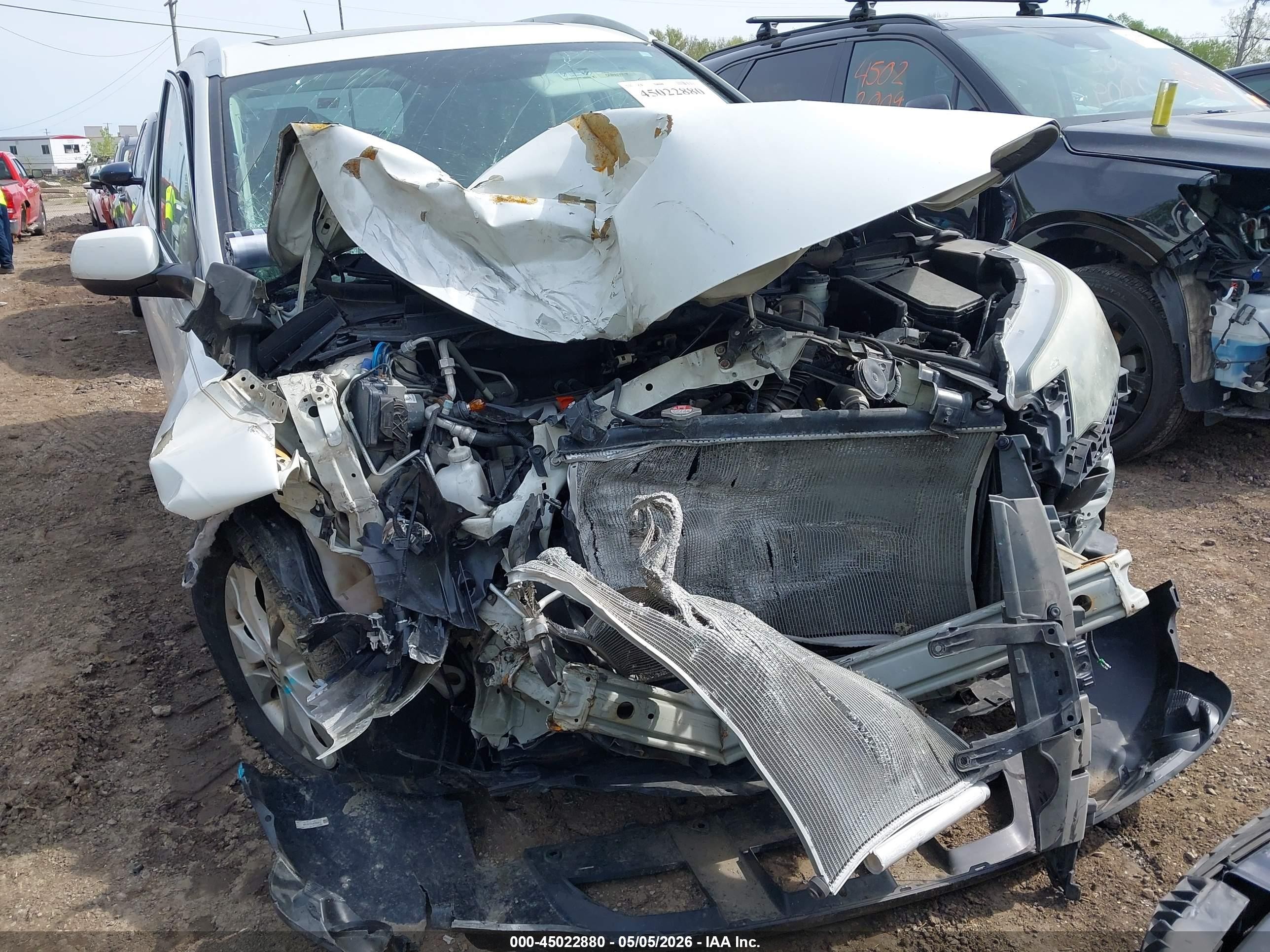 2013 Honda Cr-v Ex-l White vin: 5J6RM4H72DL081389