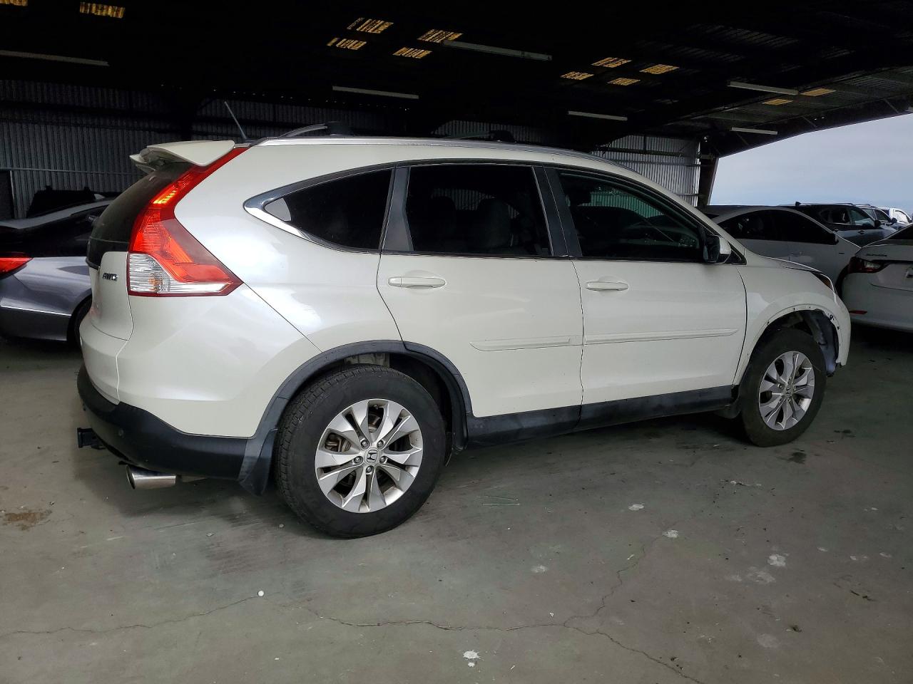 2013 Honda Cr-v Exl White vin: 5J6RM4H72DL088021