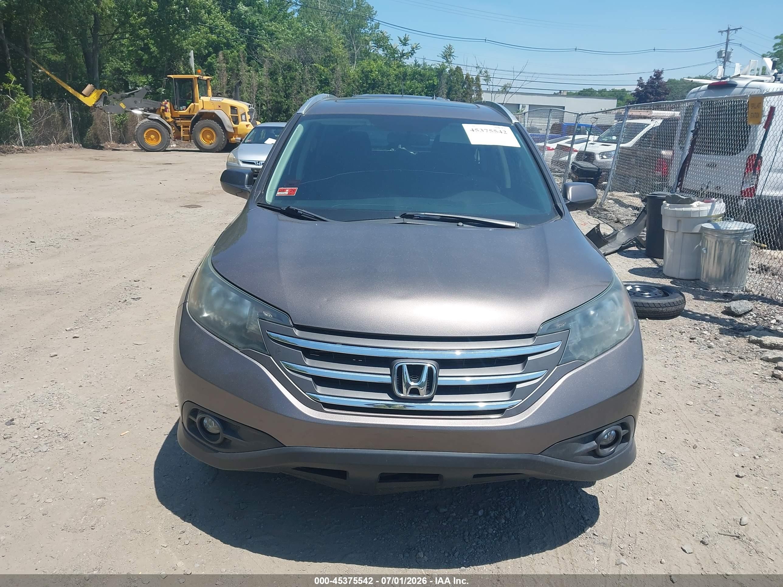 2014 Honda Cr-v Ex-l Коричневый vin: 5J6RM4H72EL000263