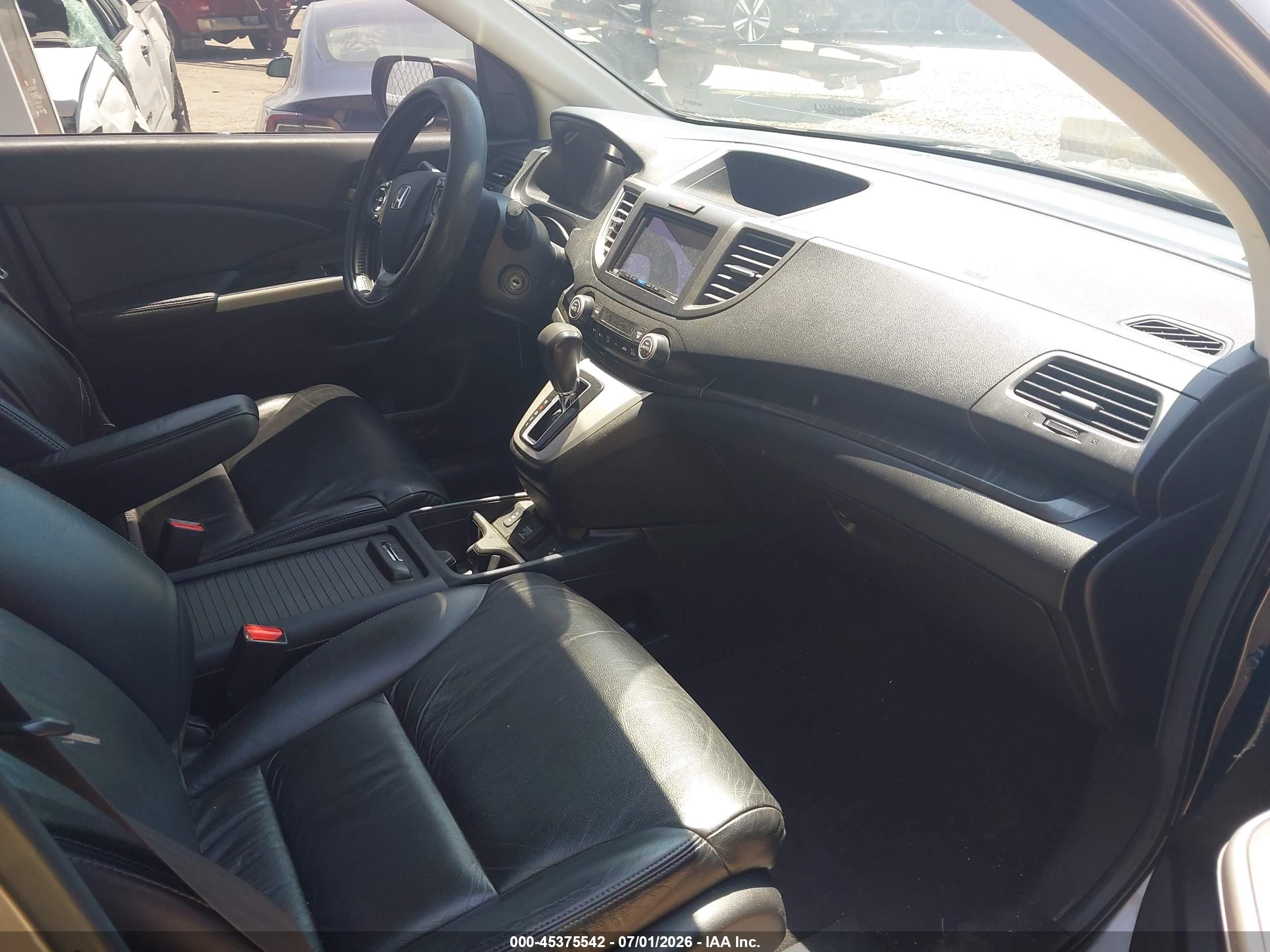 2014 Honda Cr-v Ex-l Коричневый vin: 5J6RM4H72EL000263